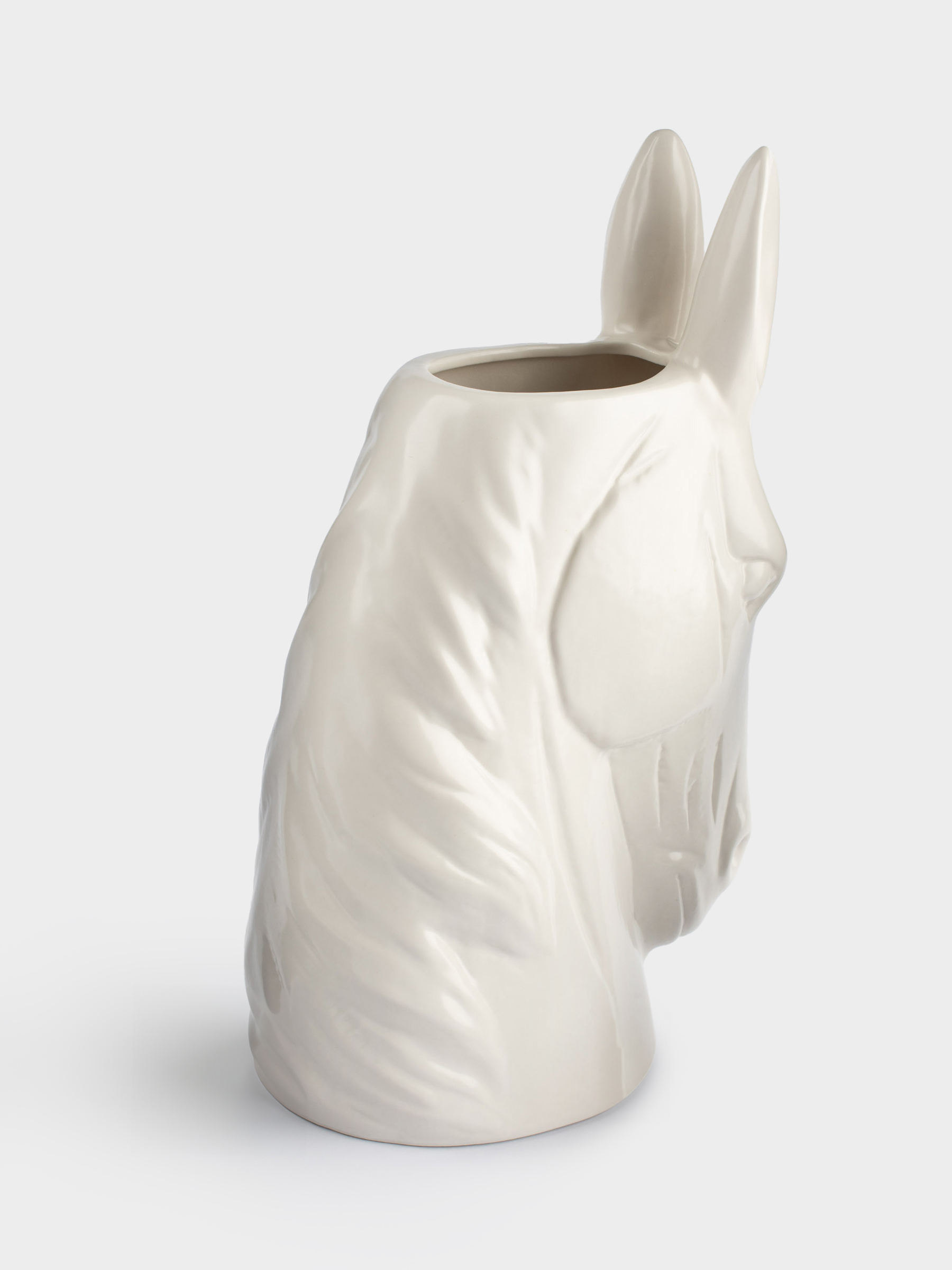 Decorative vase, 25 cm, polyresin, white, Horse, Horse white, image-3