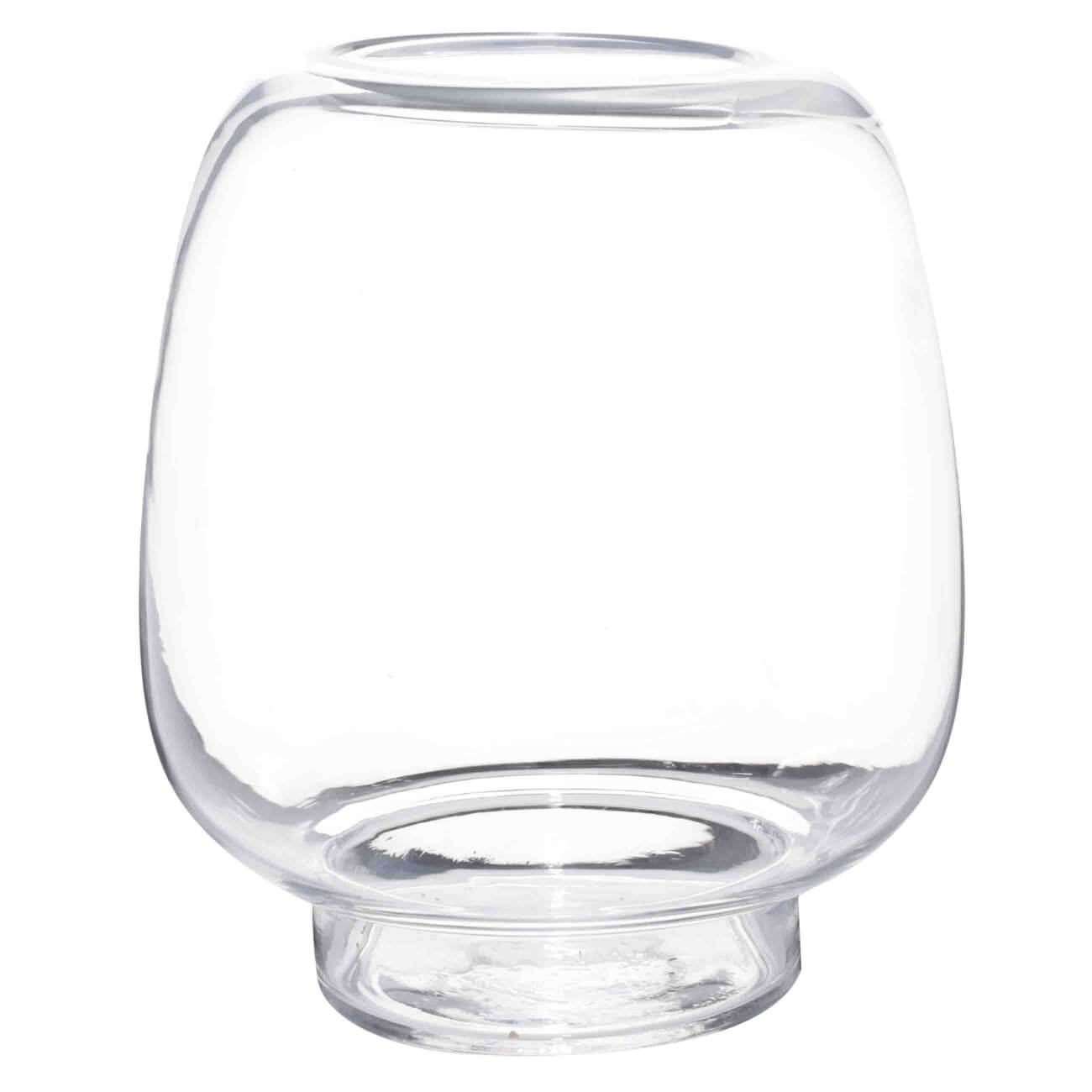 Flower vase, 23 cm, Glass, Clear