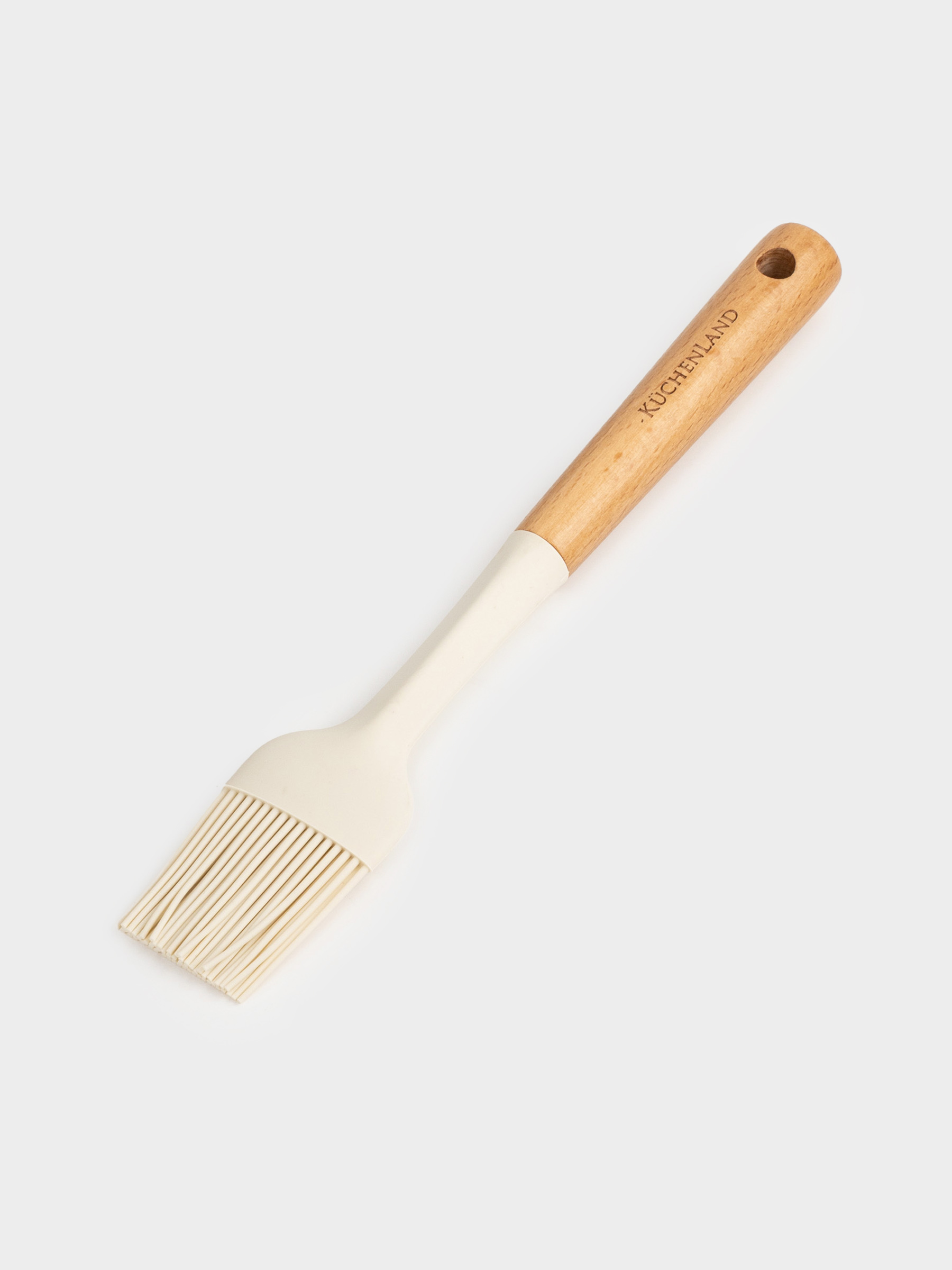 Pasrty brush, 23 cm, silicone/wood, milky, Legerity, image-2