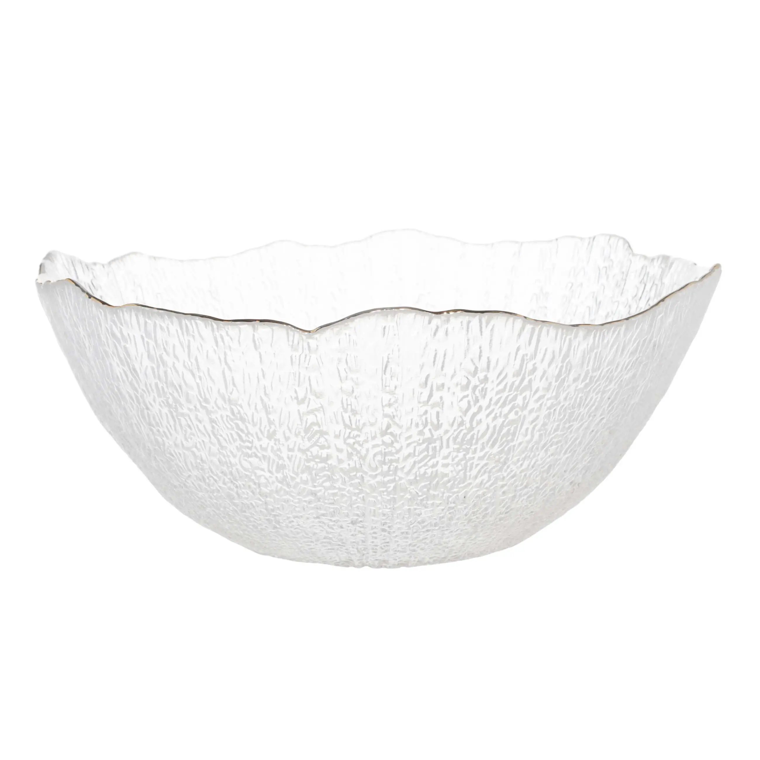 Deep dish, 25x10 cm, glass, with golden edging, Berg, image-0