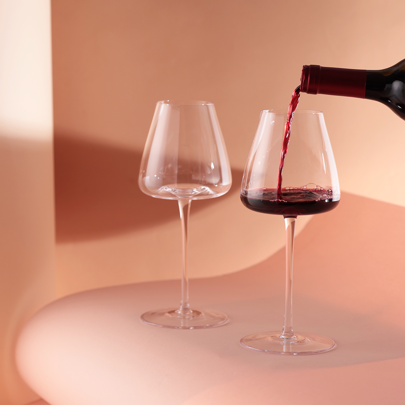 Red wine glass, 480 ml, 2 pcs, glass, Sorento