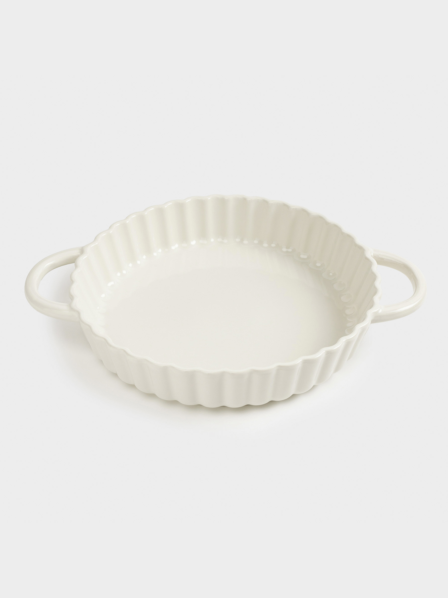 Baking dish, 28 cm, ceramic, round, milk, Cakes ivory, image-6