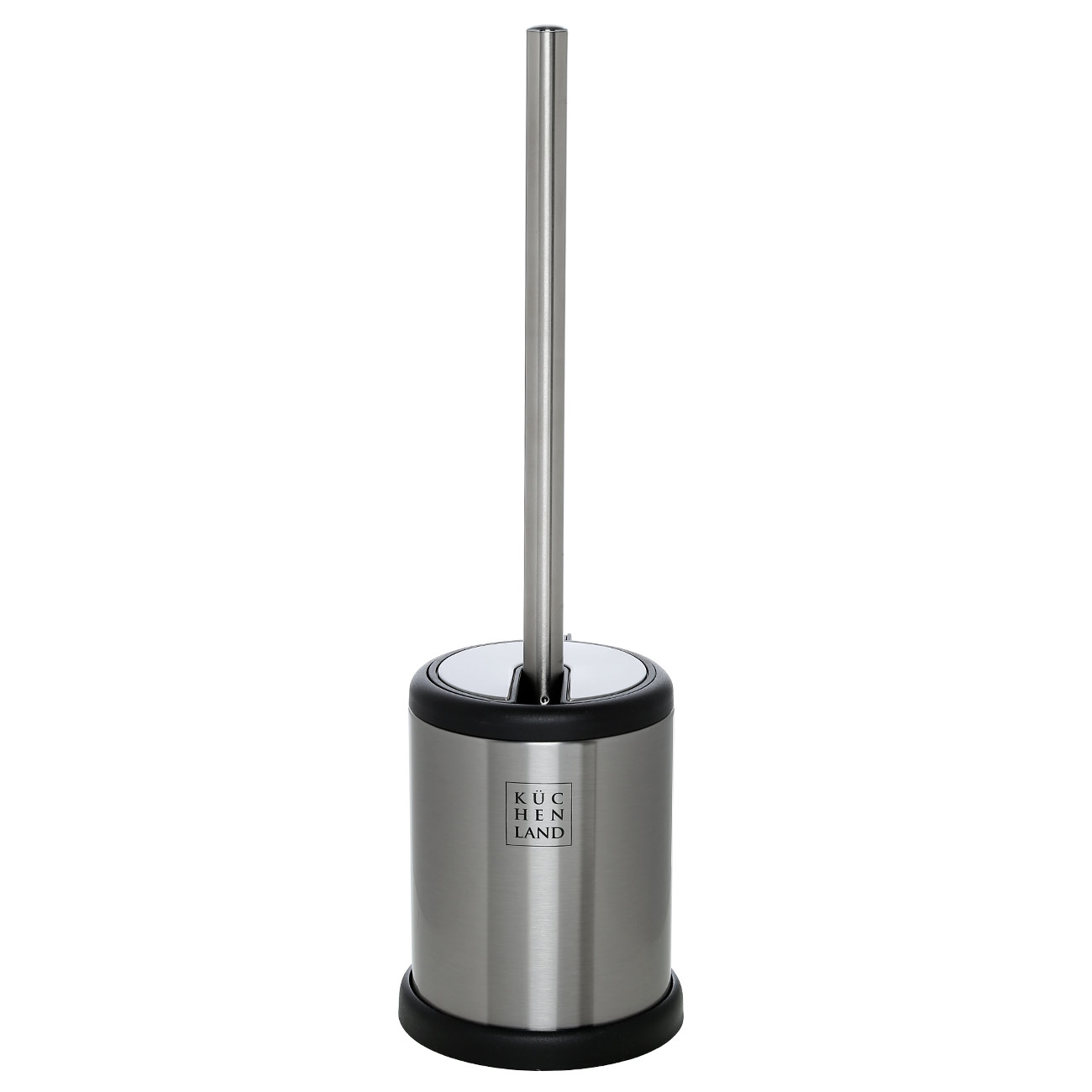 Toilet brush, 39 cm, with automatic stand, rubber / steel, Antei, image-0