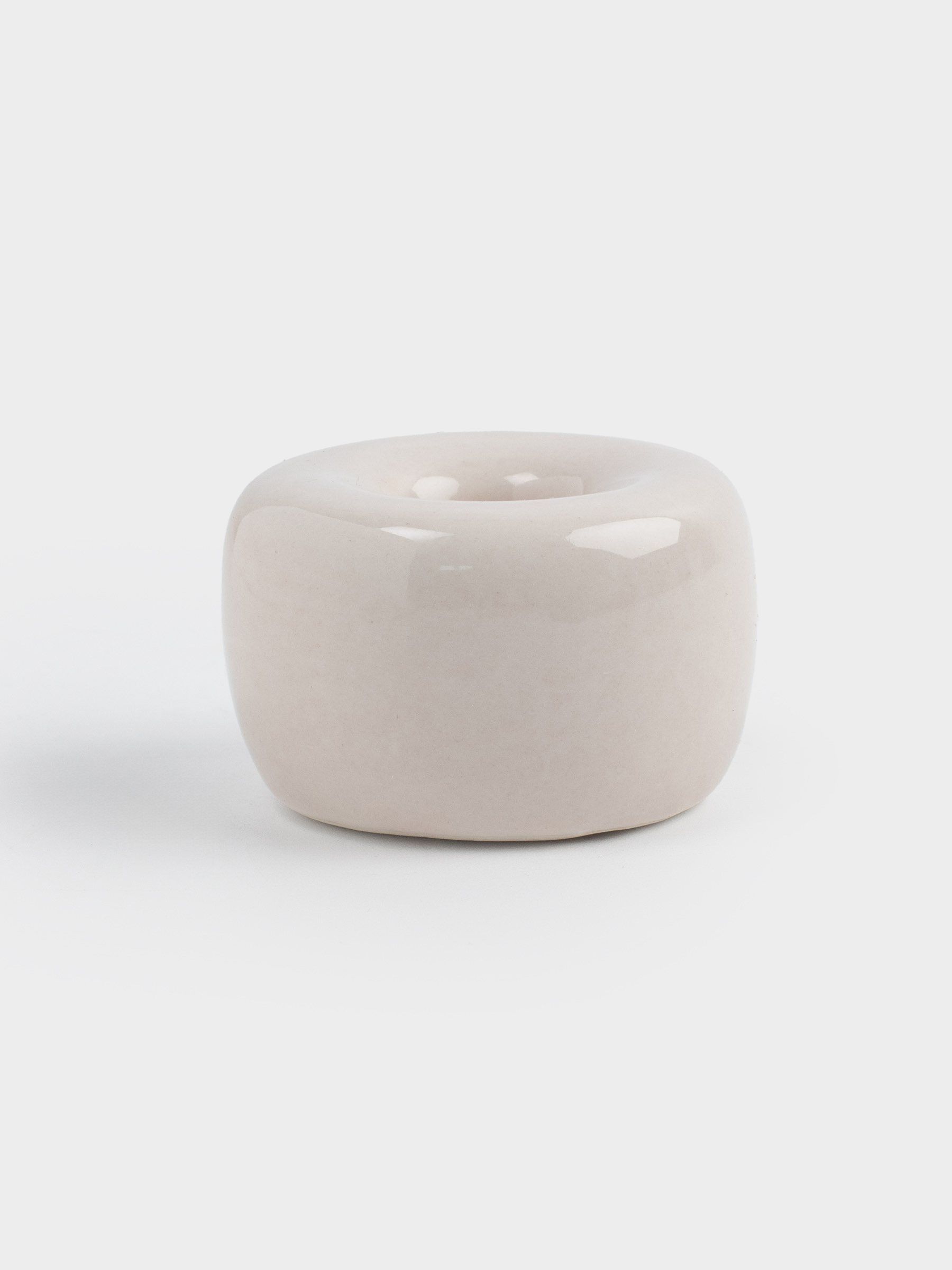 Toothbrush holder, 3 cm, porcelain P, milky, Minito, image-2