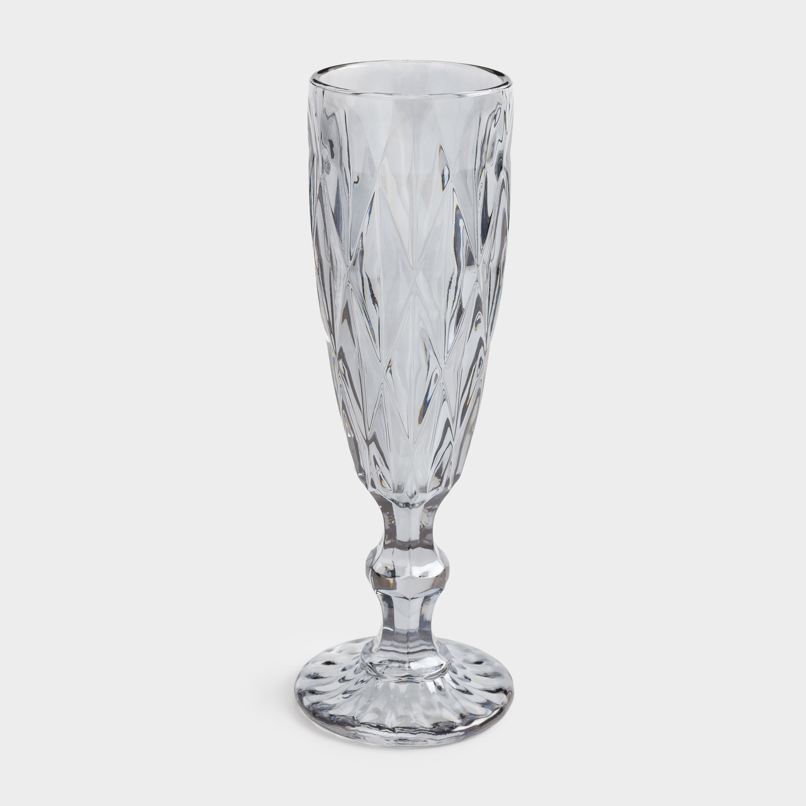 Drinking goblet glass, 170 ml, glass R, grey, Rhomb color, image-0