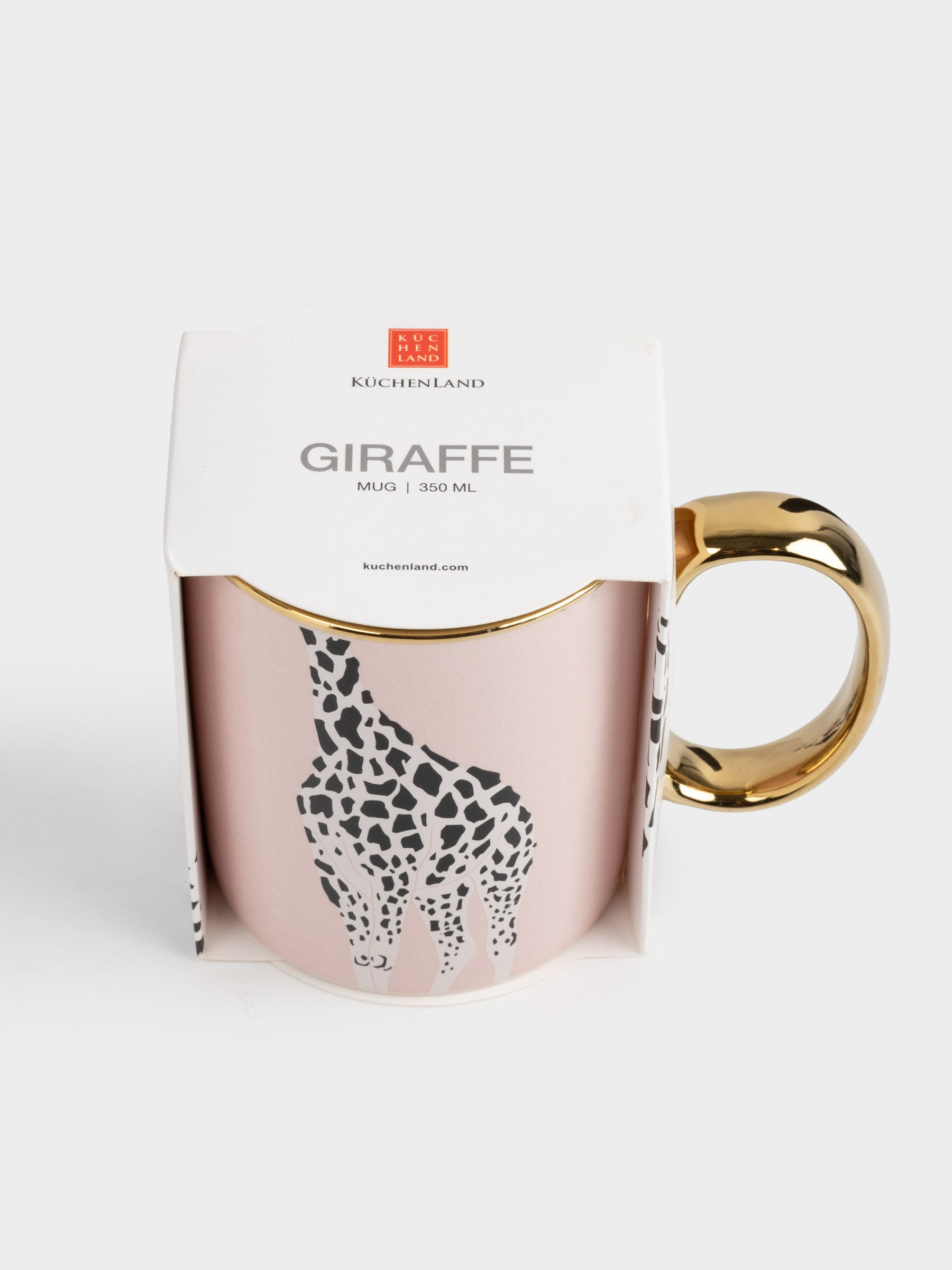 Mug, 350 ml, porcelain N, rose gold, Giraffe, Giraffe, image-4