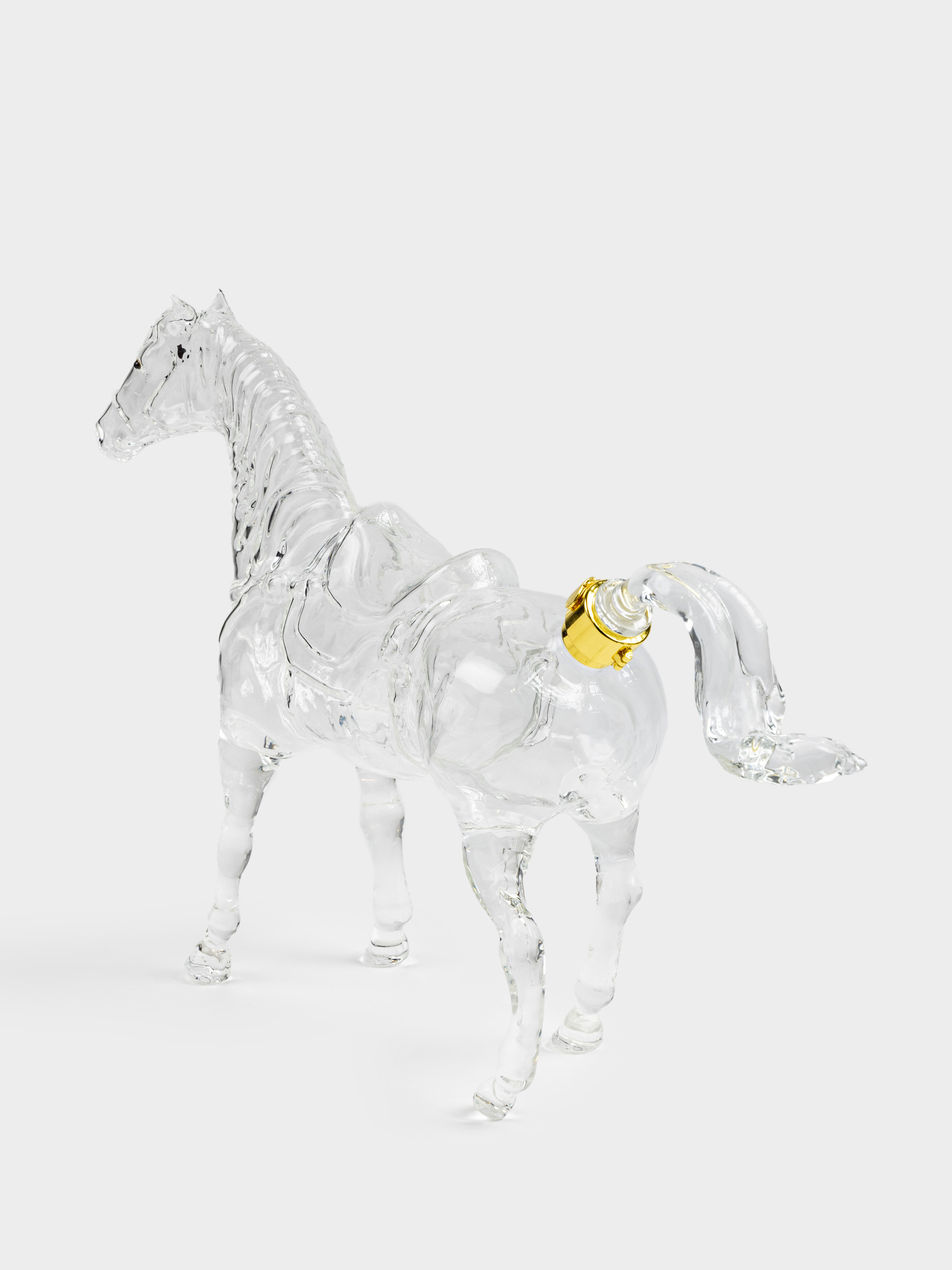 Decanter, 1 l, glass / plastic, Horse, Horse, image-2