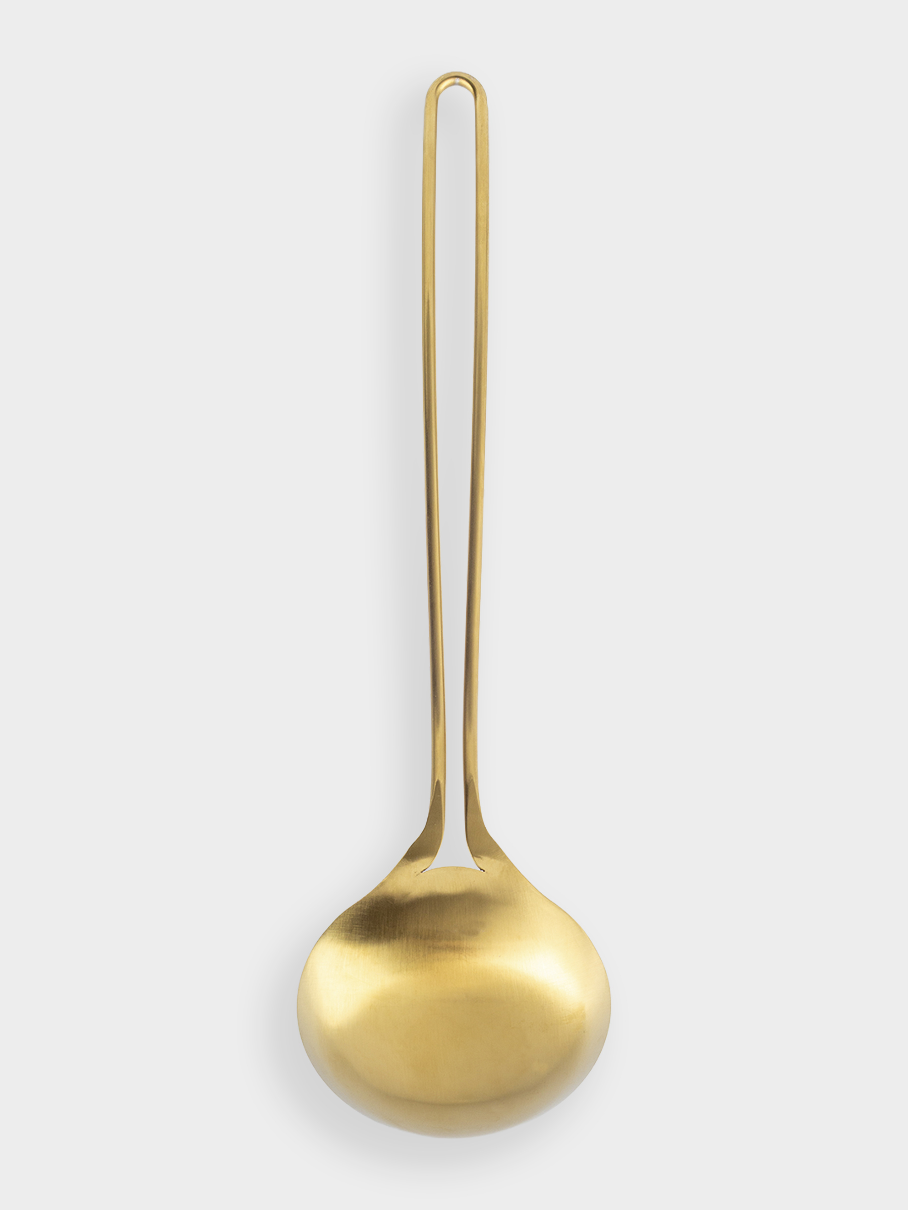 Ladle, 35 cm, steel, golden, Device gold, image-0