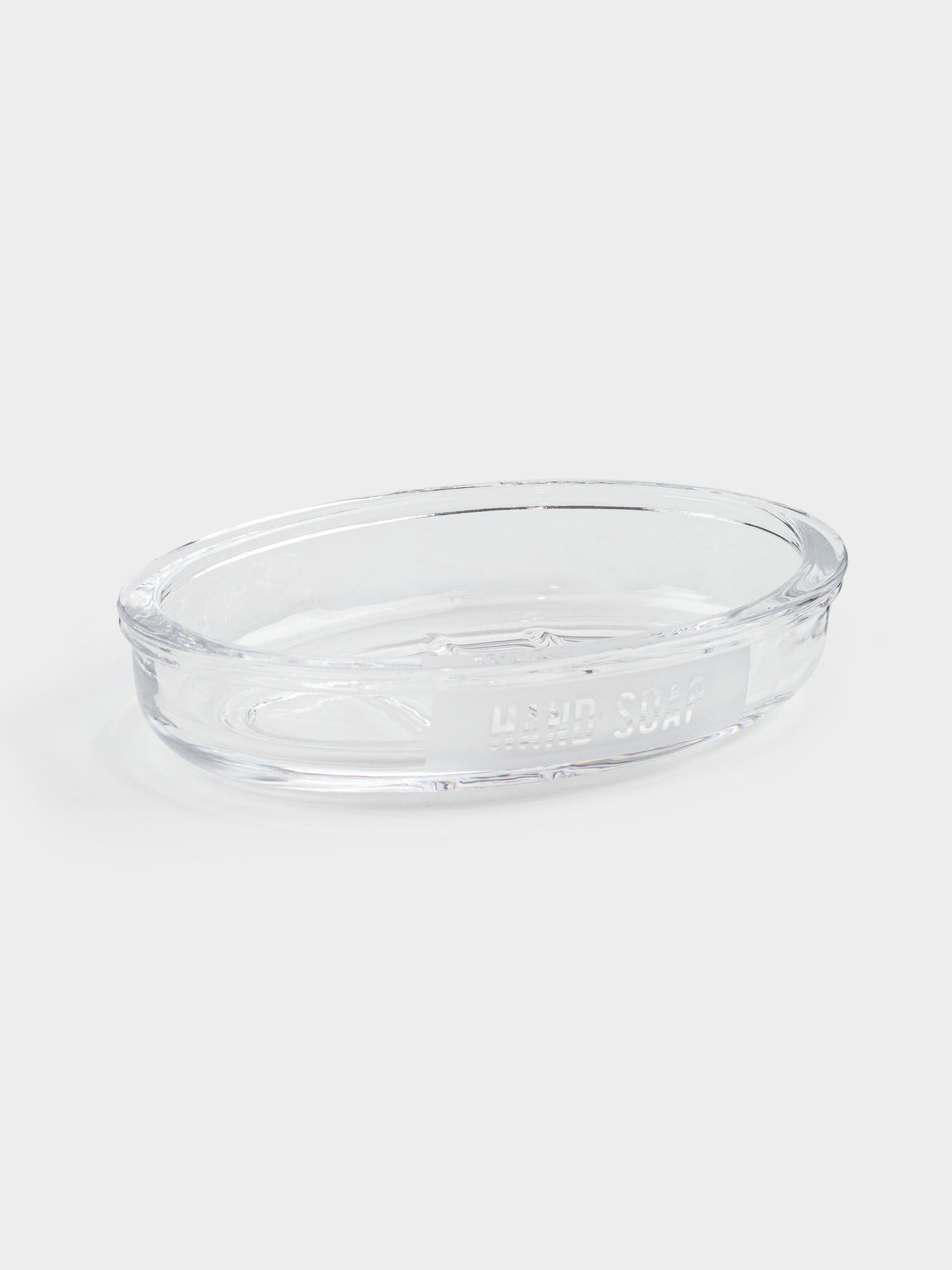 Soap dish, 15x10 cm, glass, oval, Lunt, image-1
