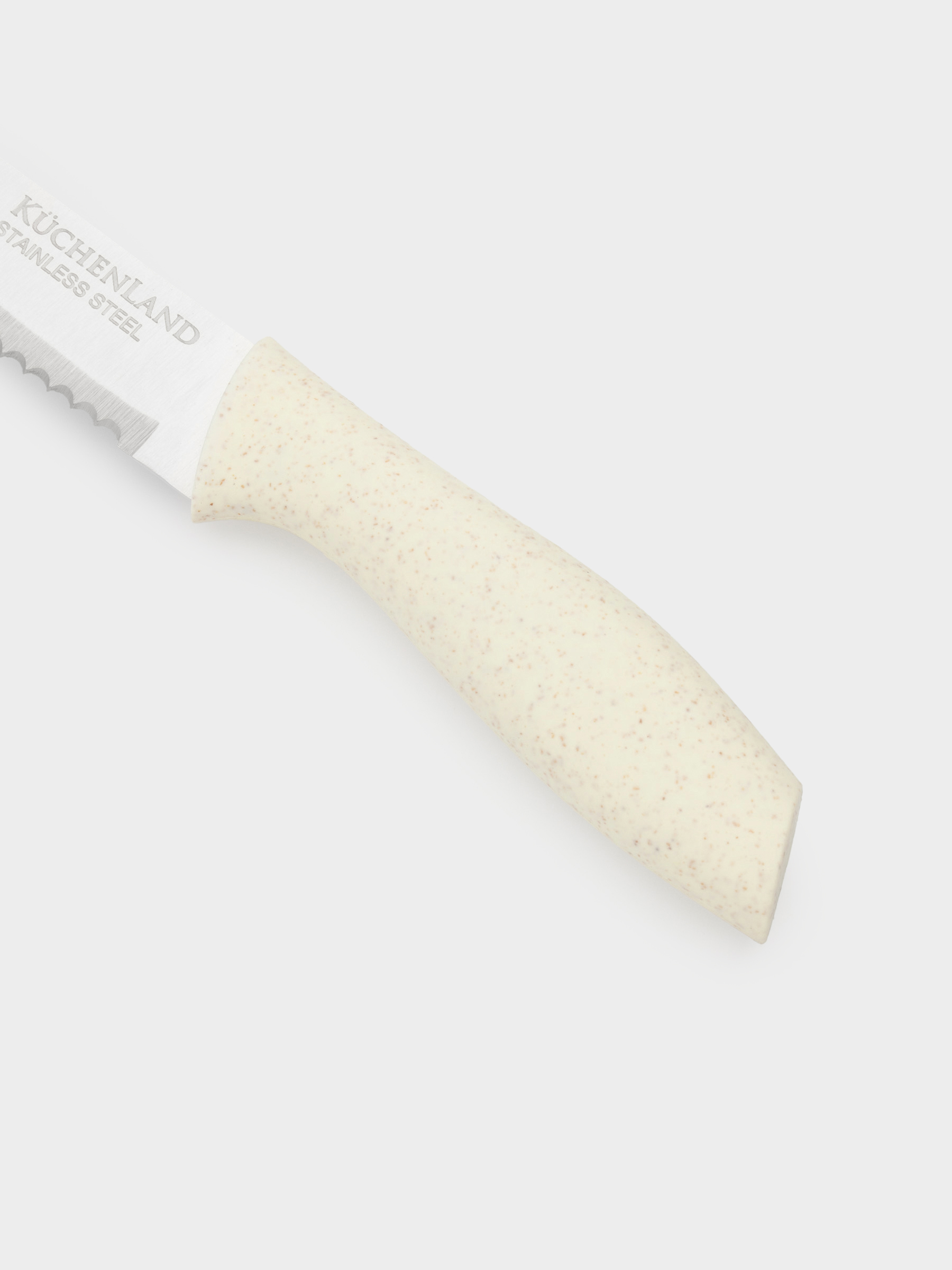 Bread knife, 20 cm, steel/plastic, milky, Speck-light, image-3