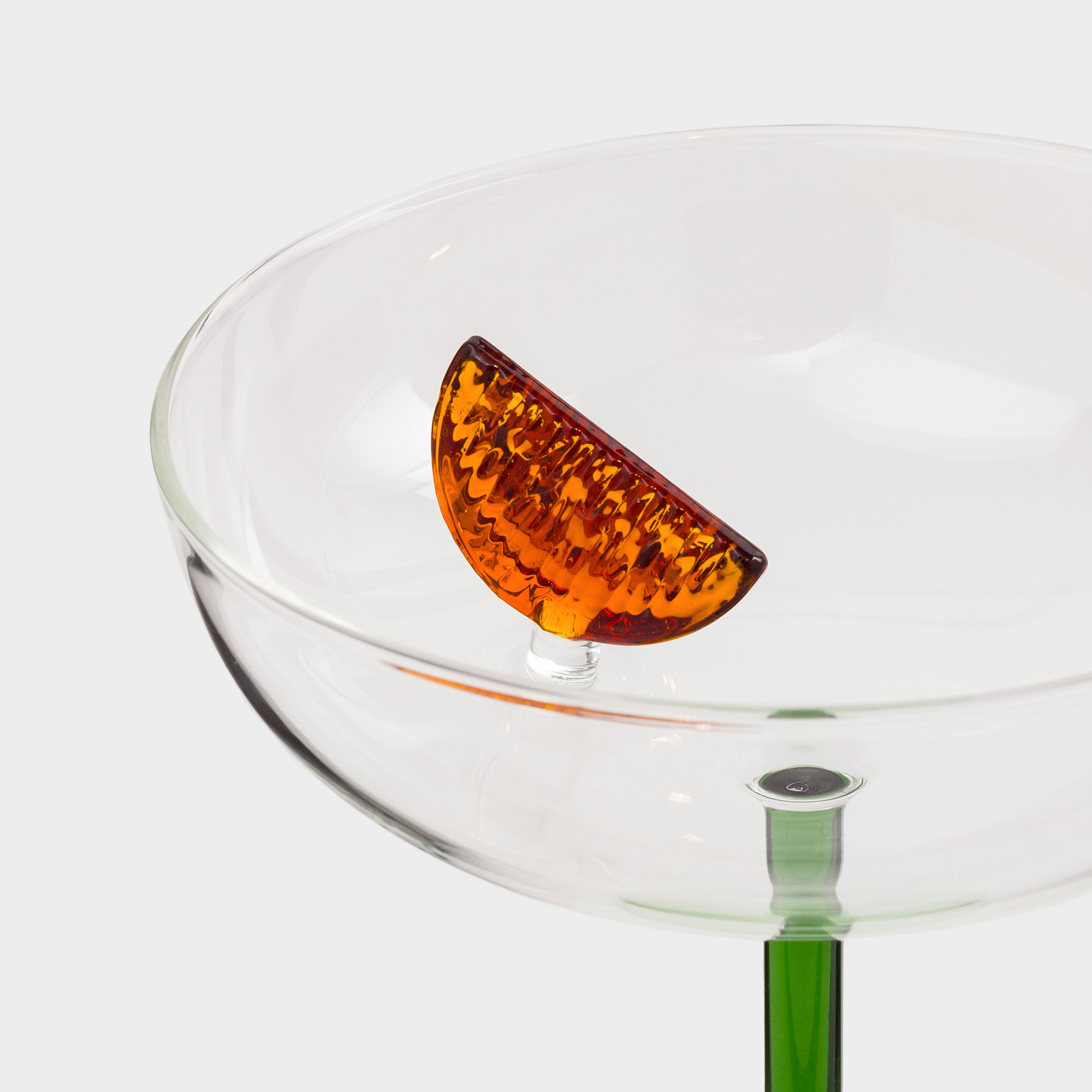 Champagne coupe glass, 300 ml, glass, Orange slice, Shape, image-4