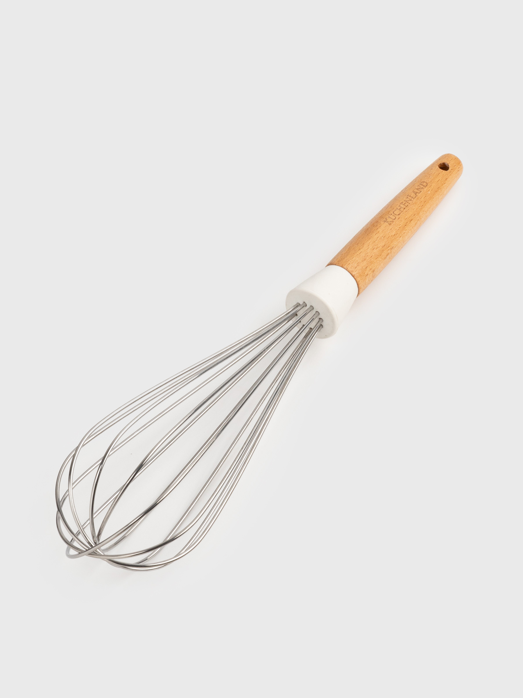 Whisk, 32 cm, steel/wood, milky, Legerity, image-1