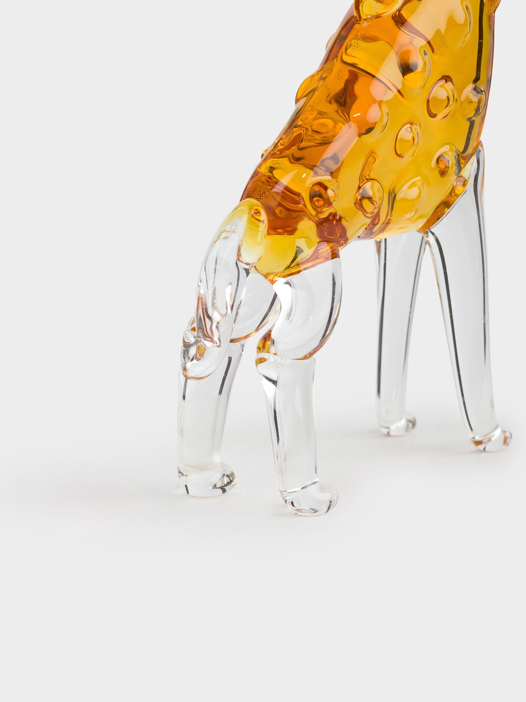 Statuette, 9 cm, glass, Giraffe, Vitreous, image-3