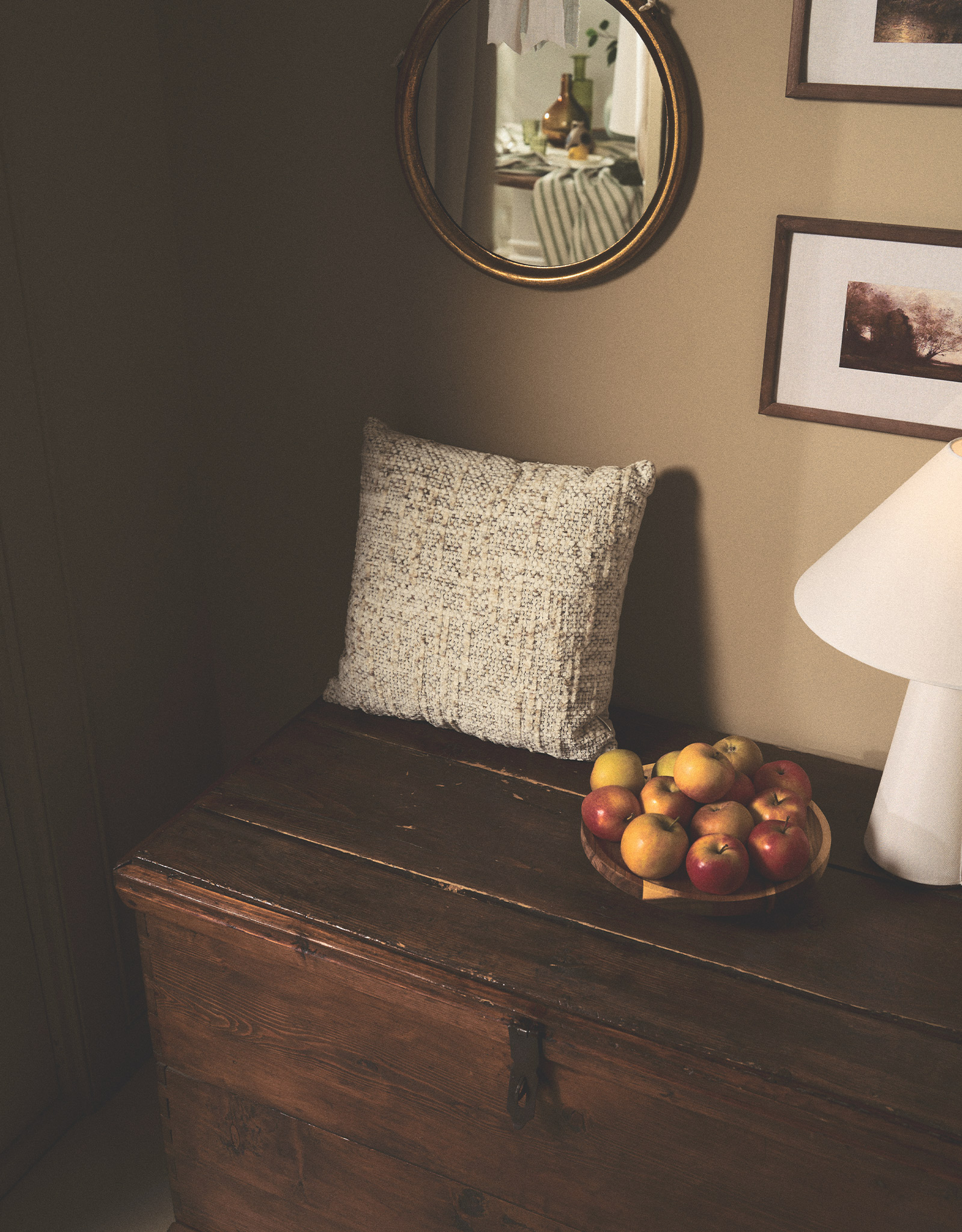 Decorative pillow, 45x45 cm, velvet, beige, Nordkap, image-5