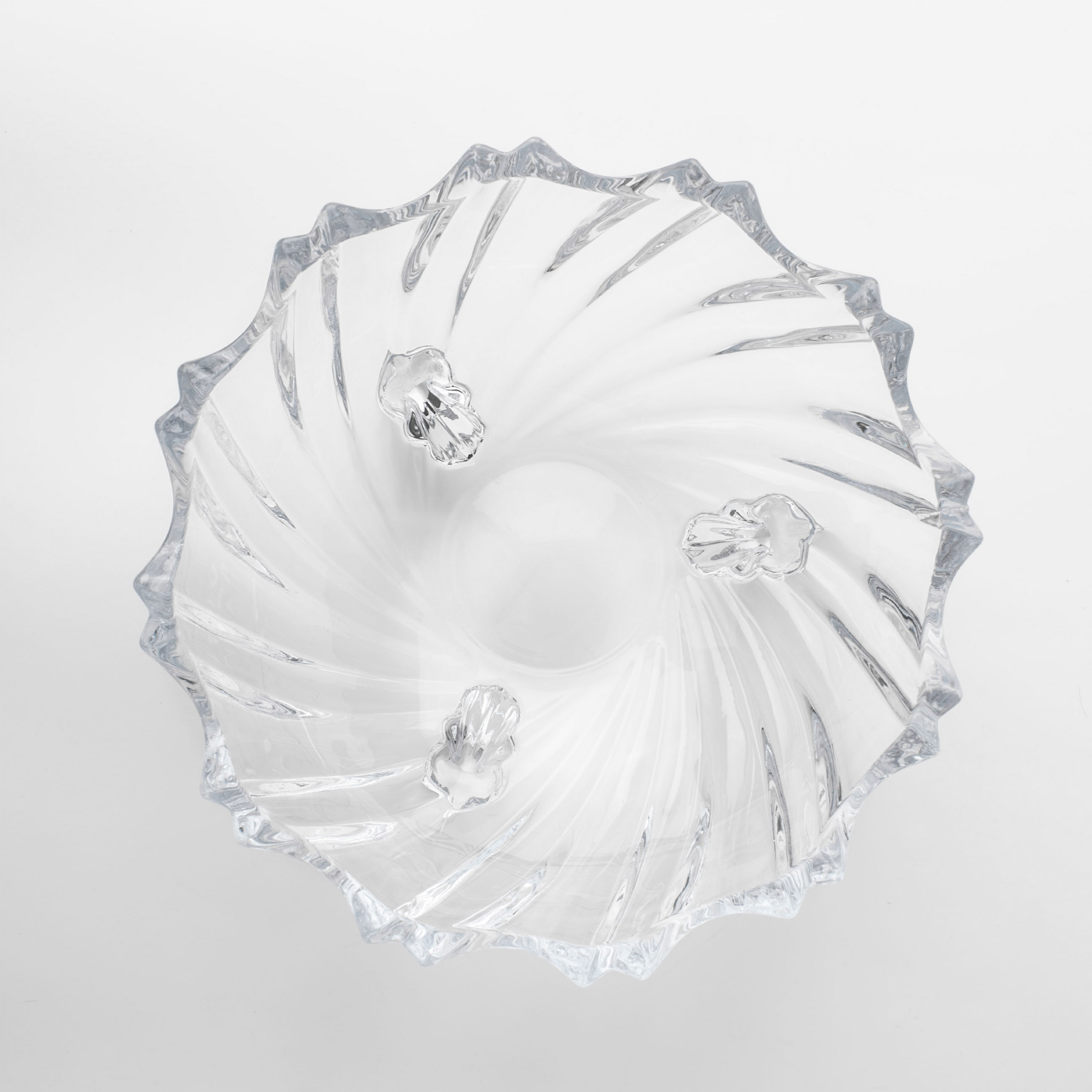 Salad bowl on legs, 23x9 cm, 830 ml, glass R, Torsido