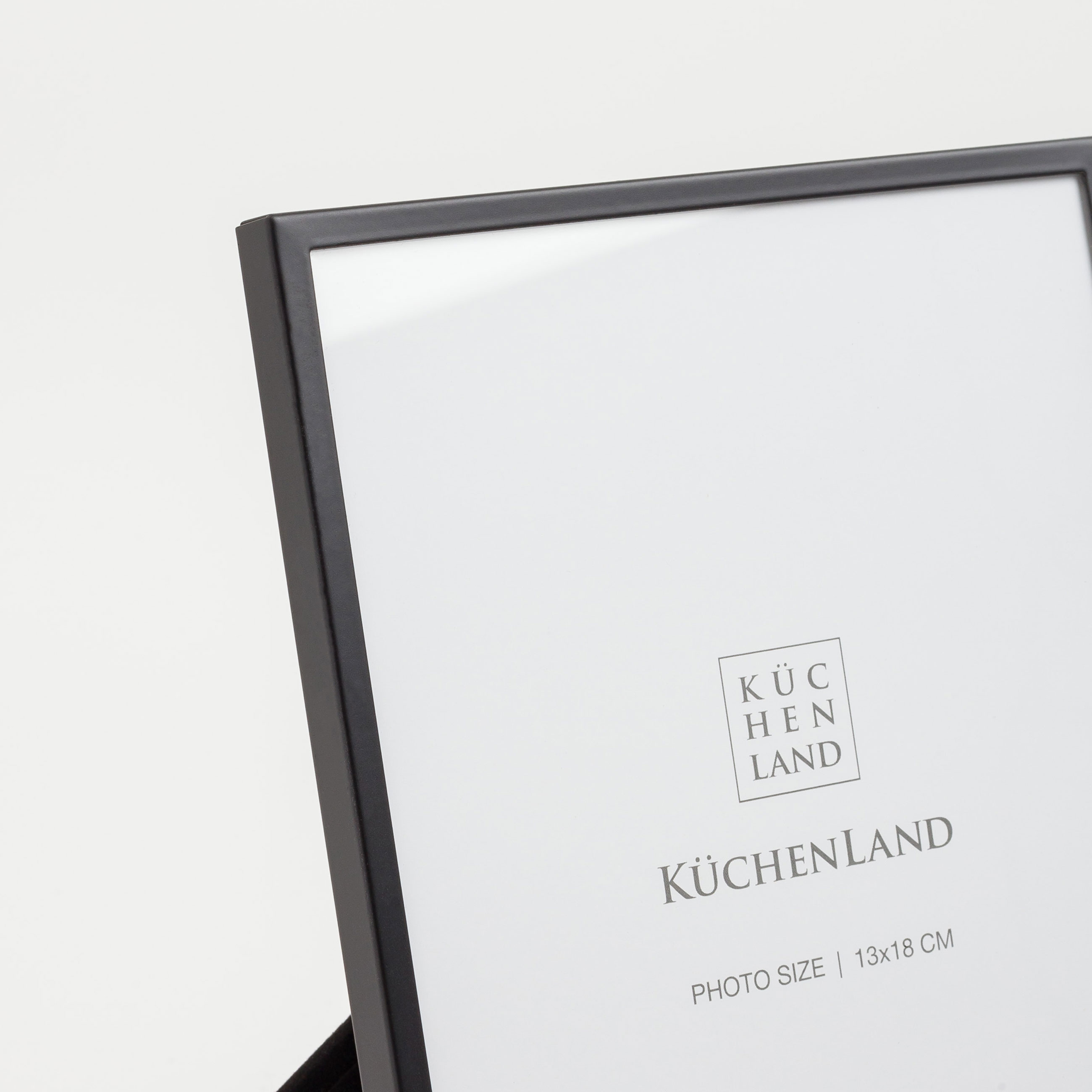 Photo frame, 18x13 cm, metal / glass, Black, Frames