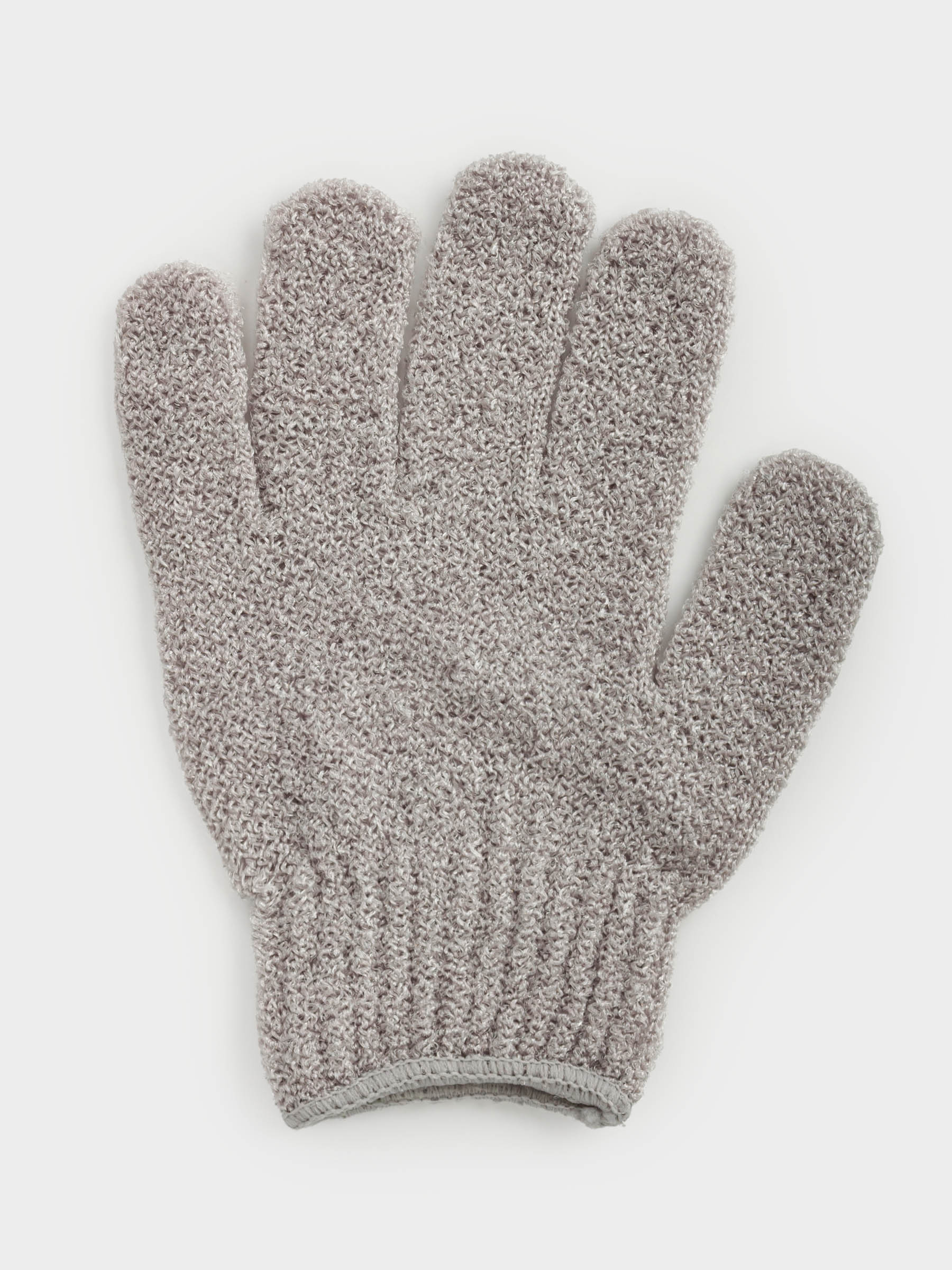 Body wash glove, 19 cm, 2 pcs, nylon, grey, Gentle spa, image-1