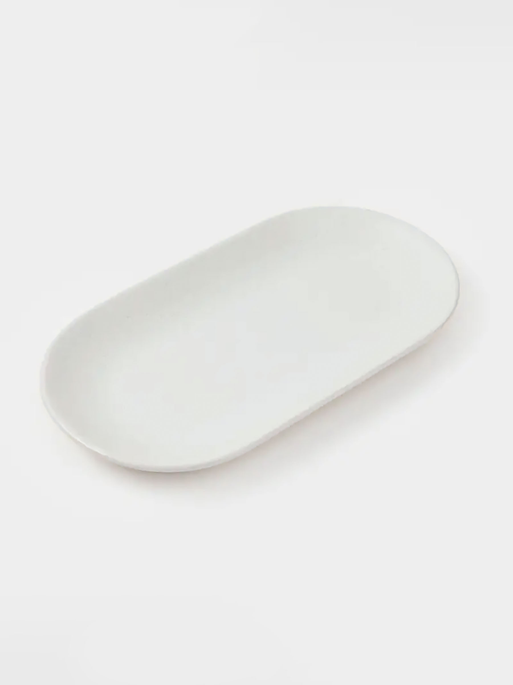 Dish, 25x13 cm, ceramic, oval, milk, speckled, Particle, image-1