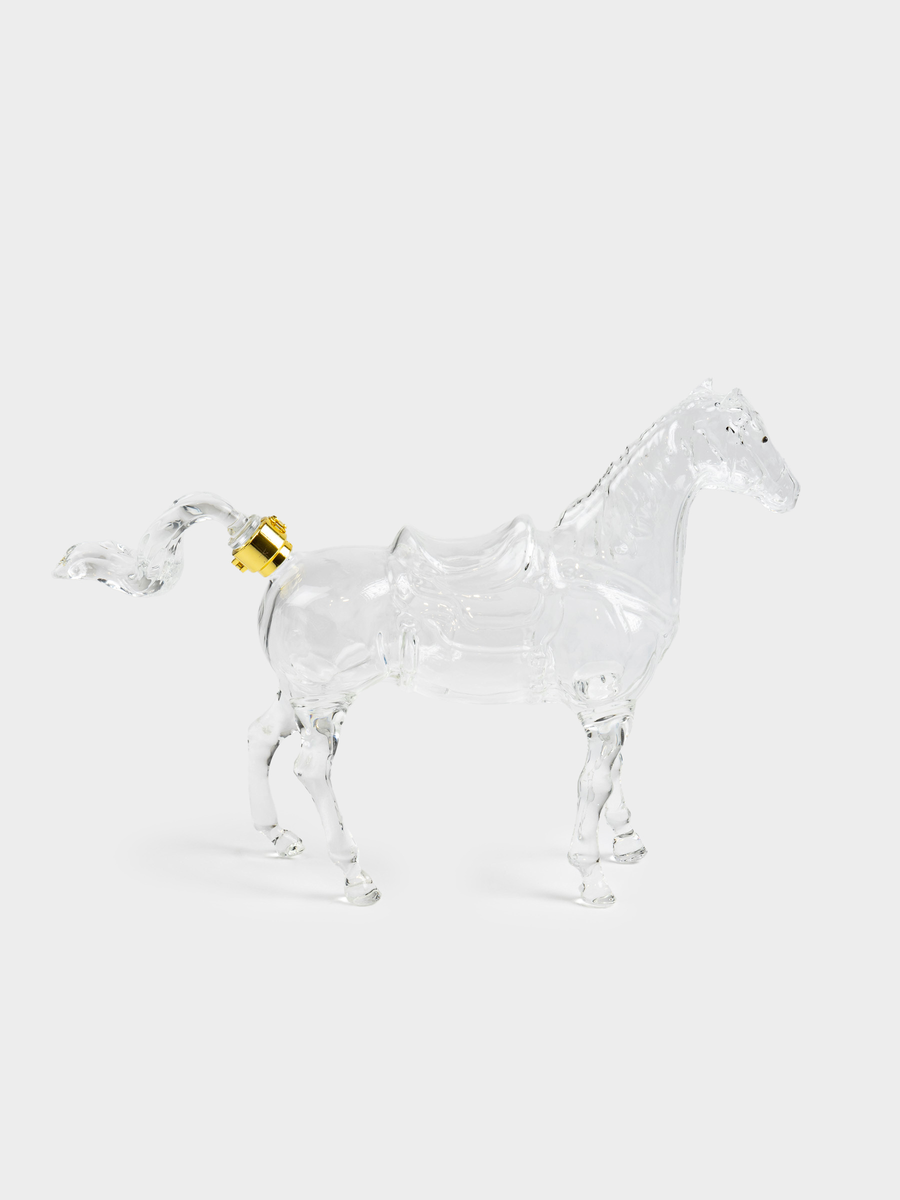 Decanter, 1 l, glass / plastic, Horse, Horse, image-0