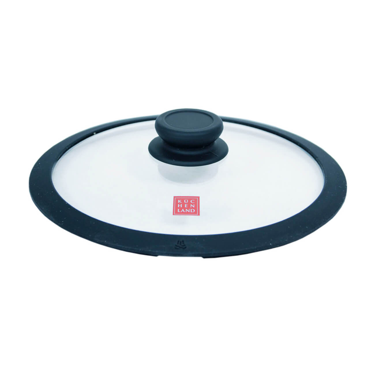 Lid, 24 cm, glass T / silicone, Solution accessory