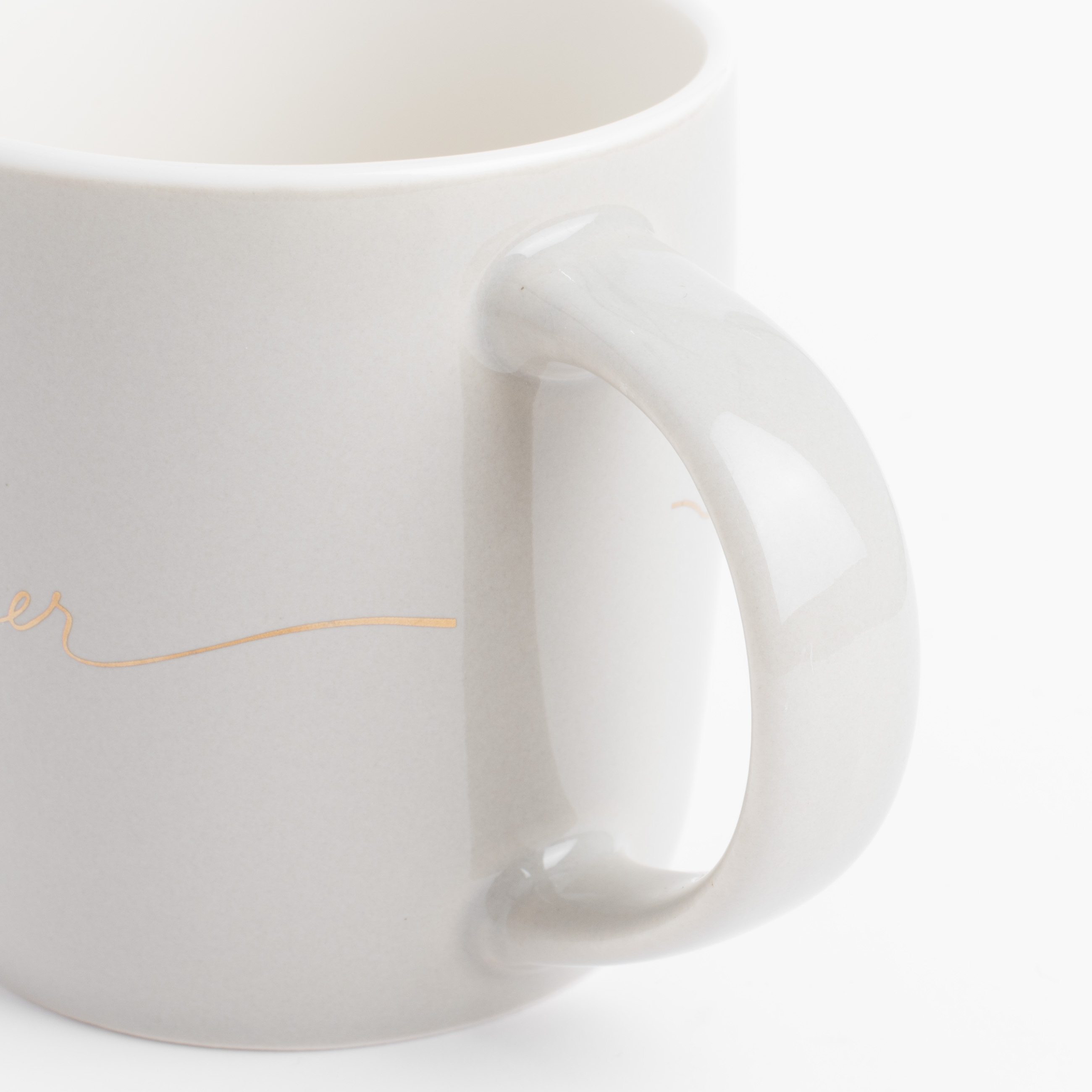 Mug, 330 ml, 4 pcs, porcelain N, beige/gray, Mix, Scroll