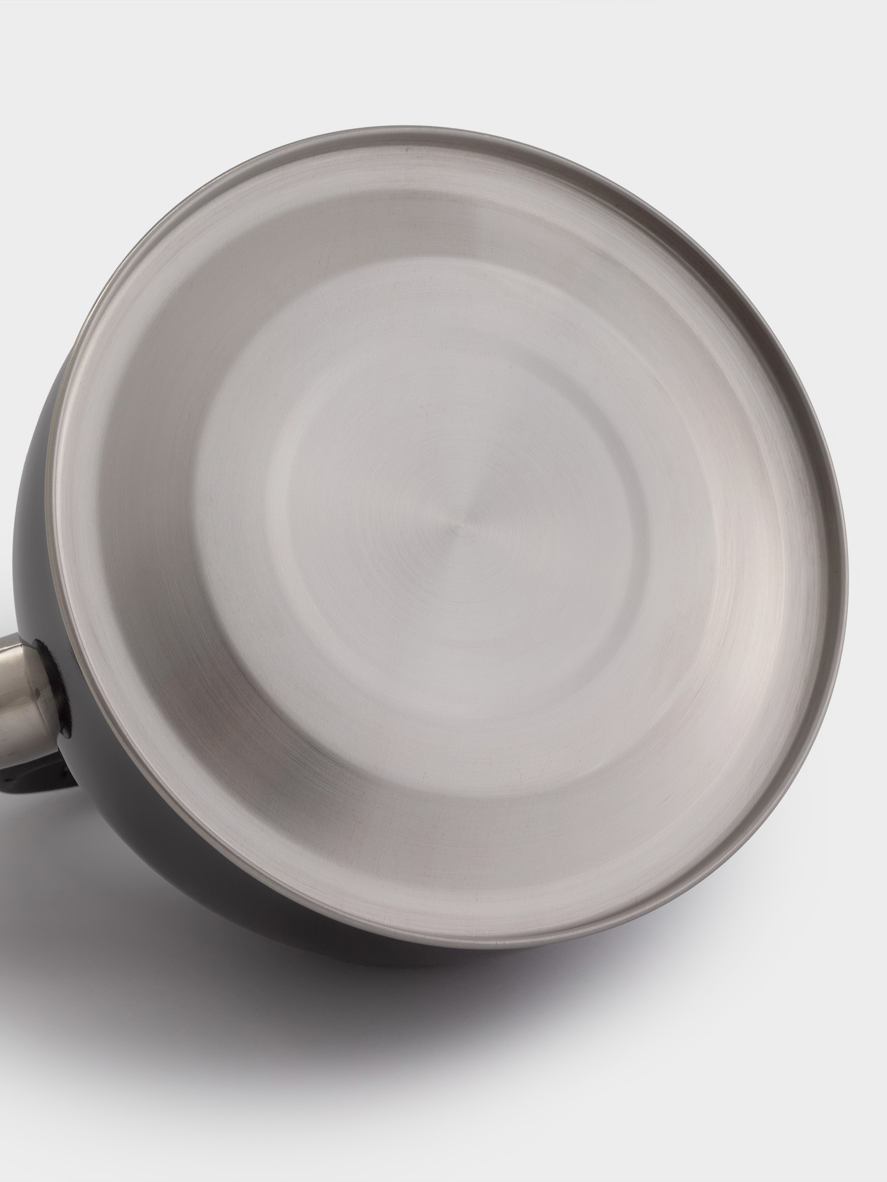 Teapot, 3 L, with whistle, steel / nylon, Black, Whistle, image-6