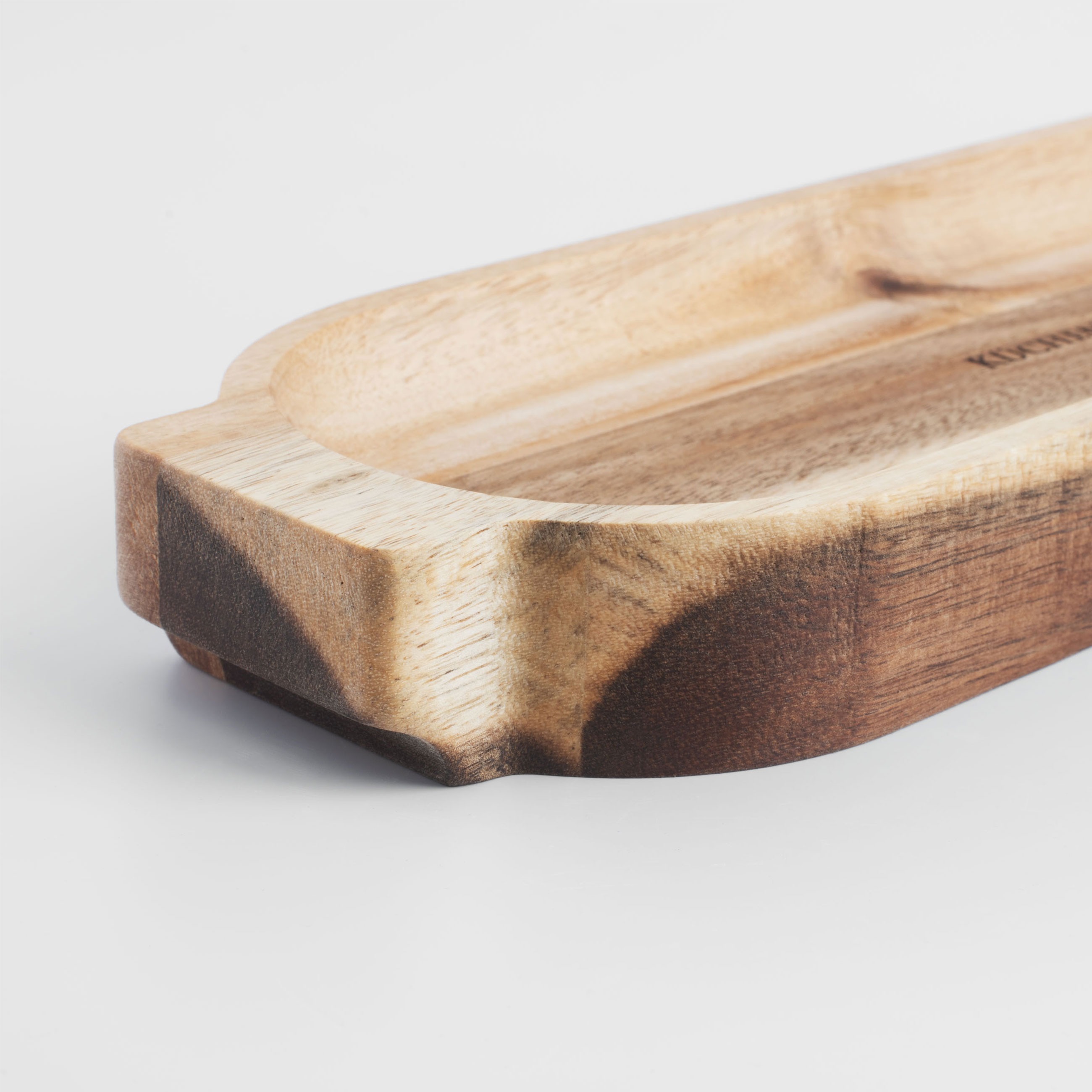 Serving dish, 35x11 cm, with handles, wood, Noble tree 
