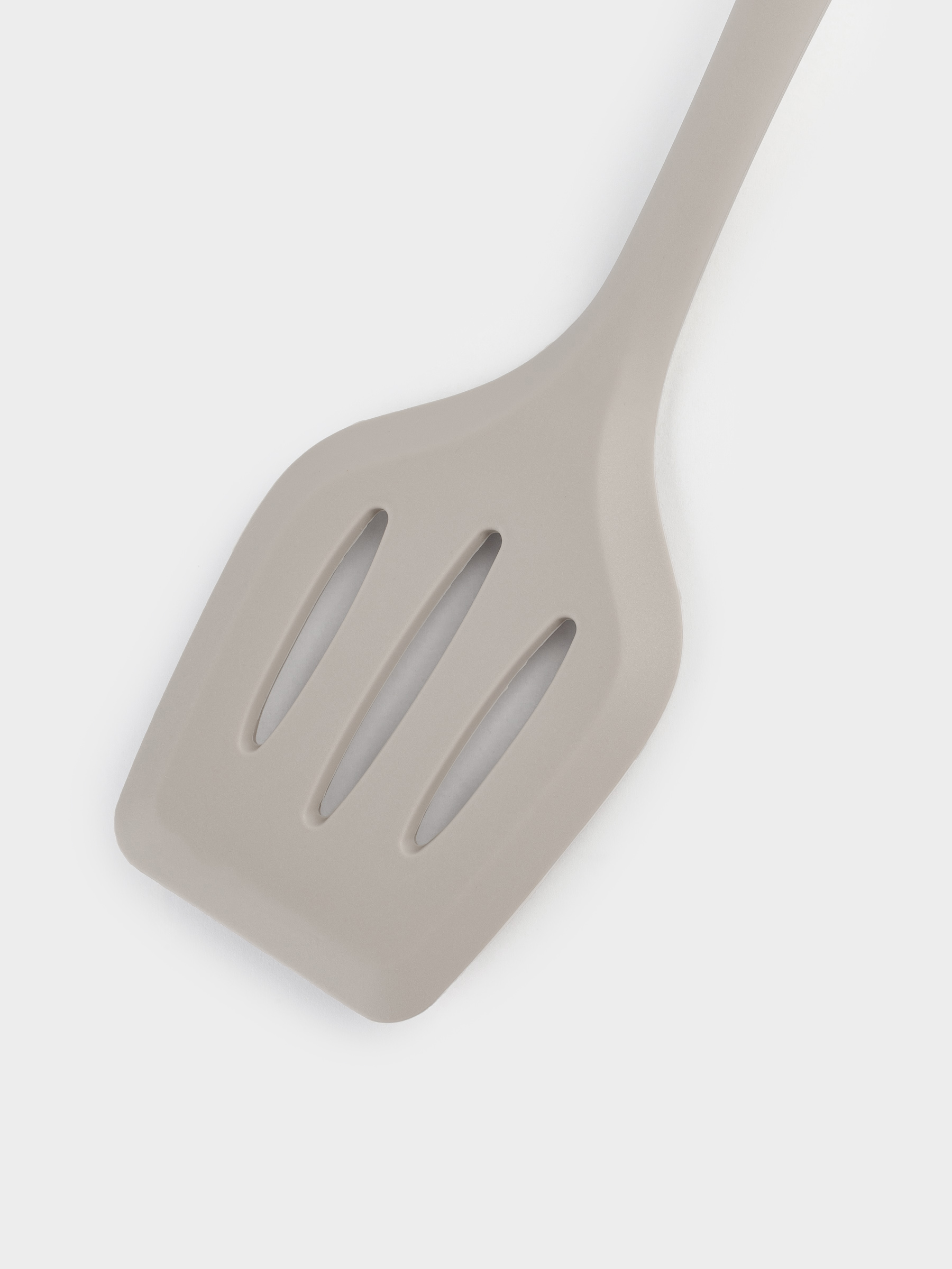 Spatula, 31 cm, with slits, silicone / nylon, beige, Benefit, image-2