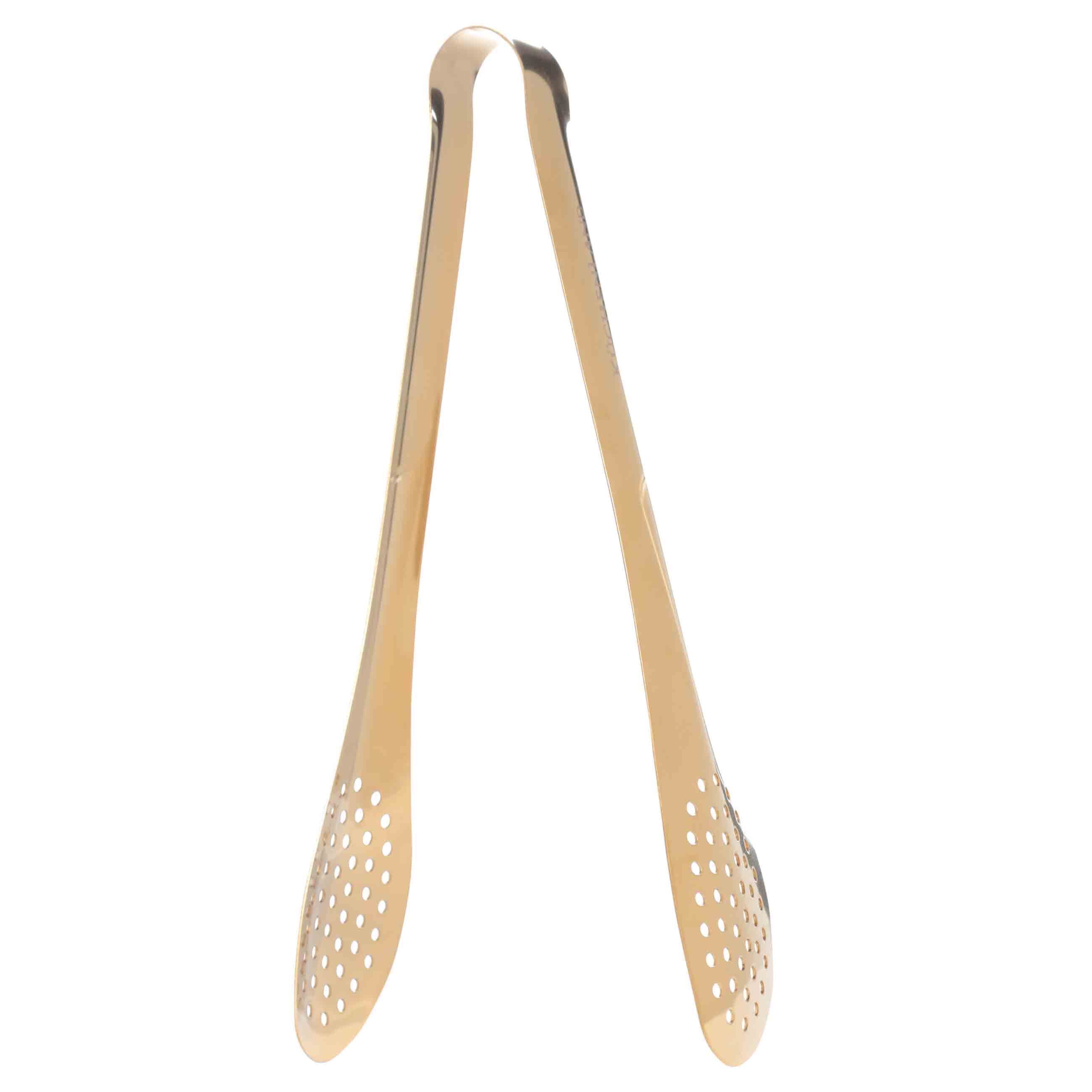 Kitchen tongs, 24 cm, steel, golden, Classic gold, image-1