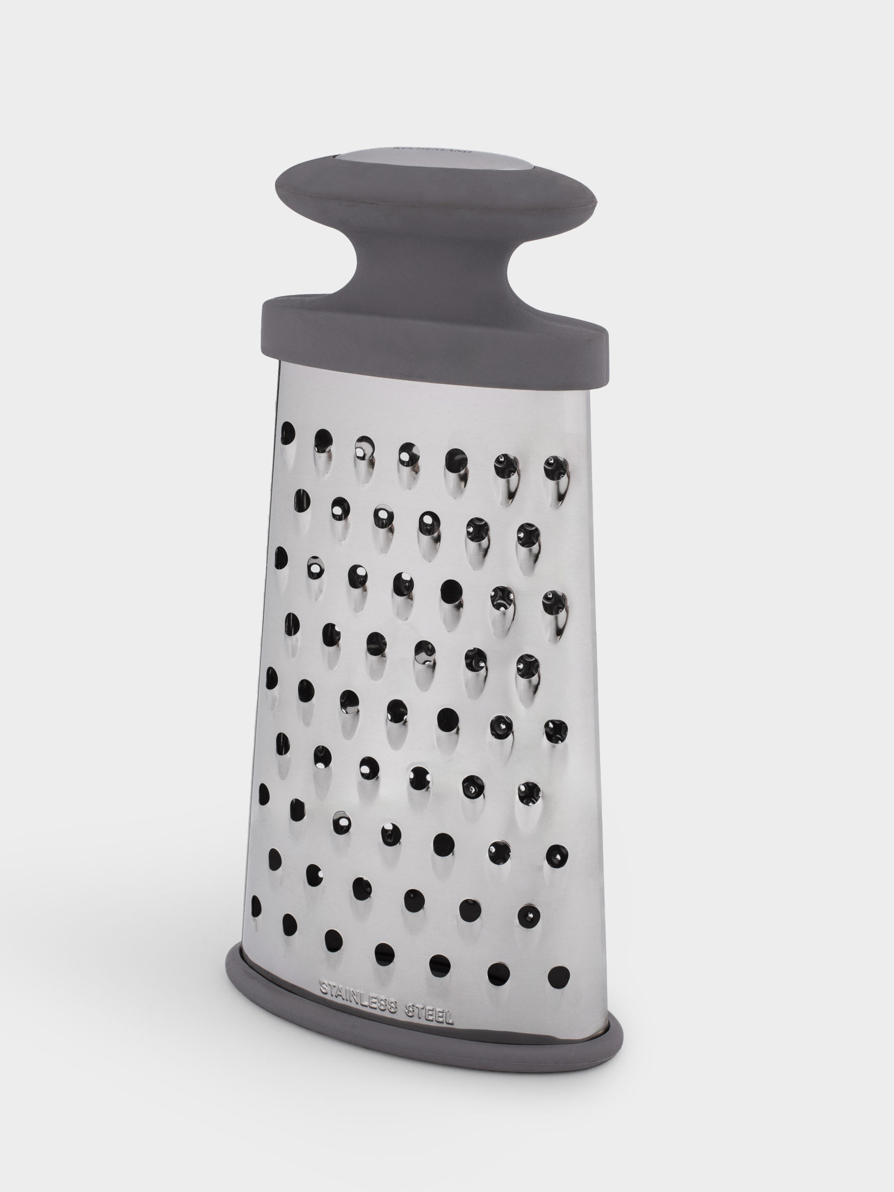 Grater, 23 cm, two-sided, steel / plastic, grey, Thin, image-3