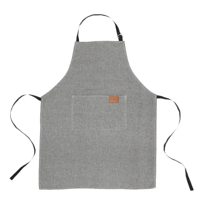 Apron, 65x85 cm, polyester / cotton, dark grey, Melange
