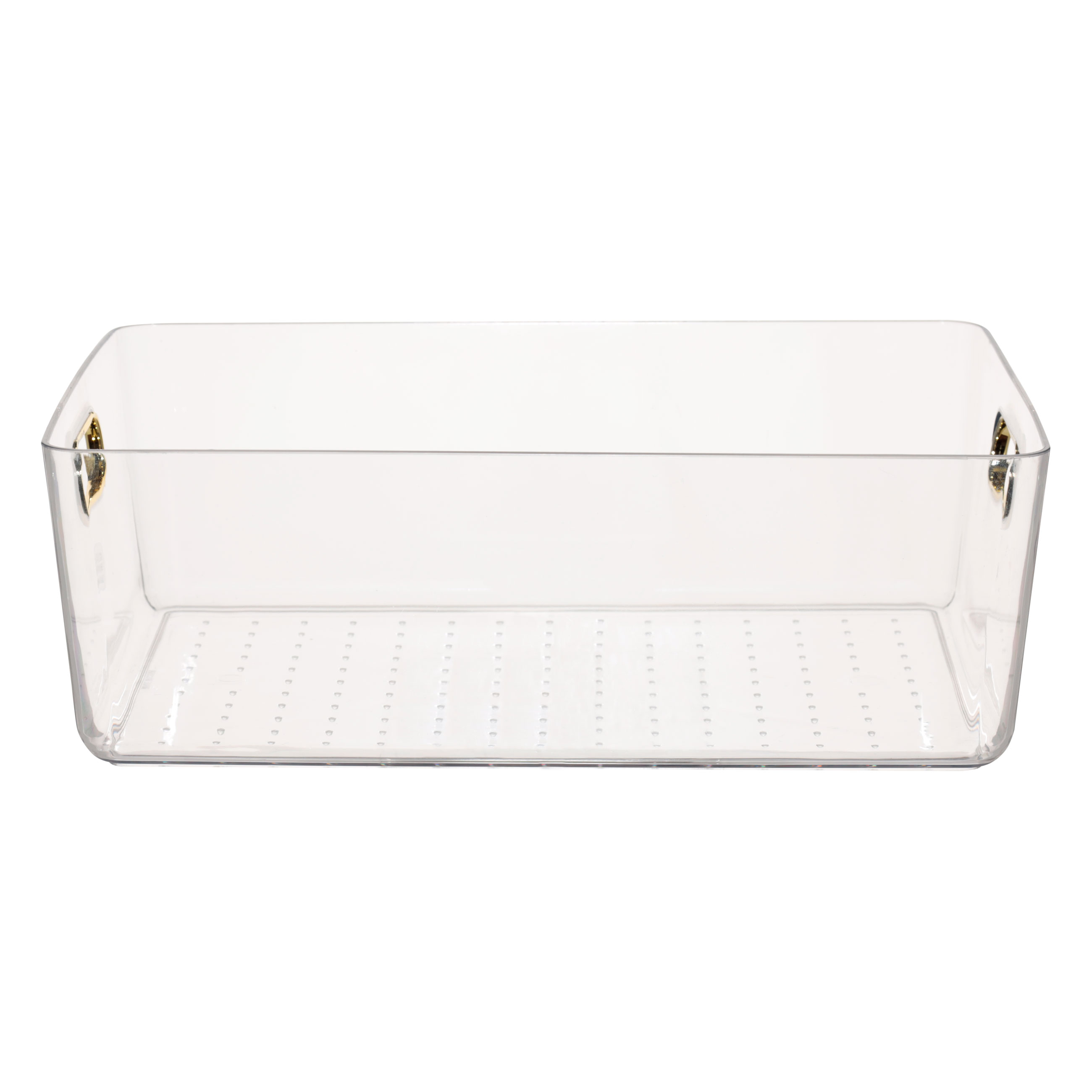 Organizer box, 29x20x10 cm, household, with golden handles, plastic, Order, image-1