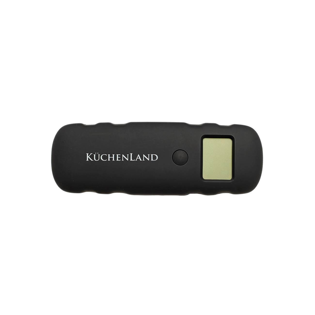 Luggage scale, 12 cm, electronic, plastic, black, Travel