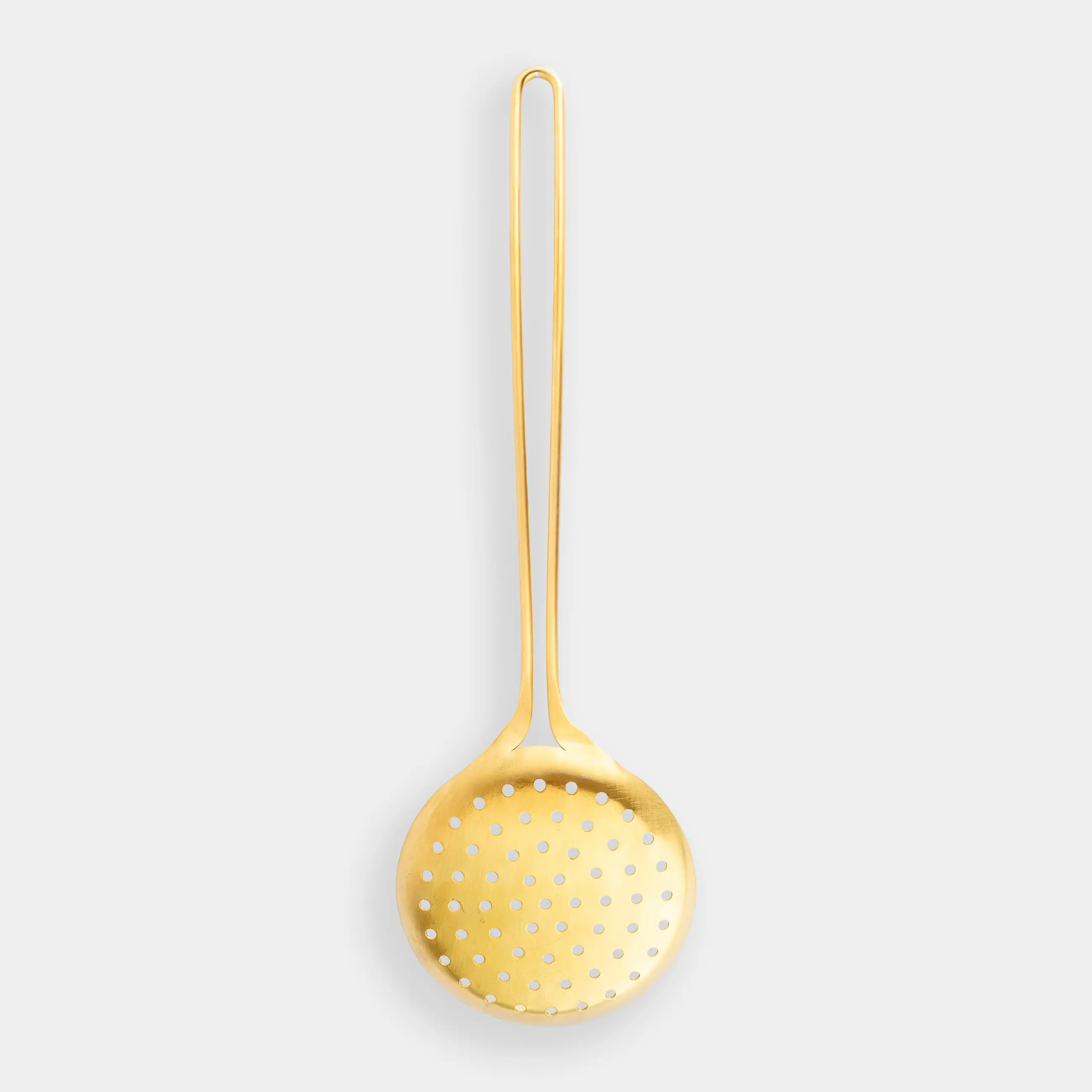 Skimmer, 37 cm, steel, gold, Device gold