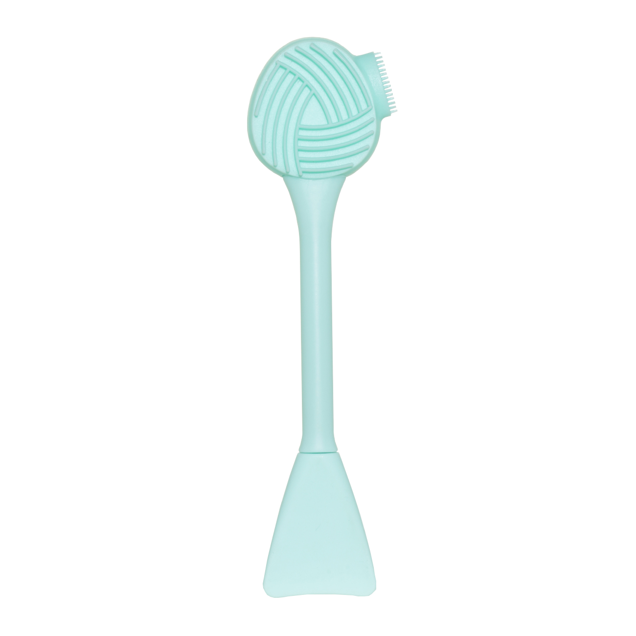 Facial cleansing brush, 16 cm, massage, with spatula, Silicone / plastic, menthol, Manny G, image-2