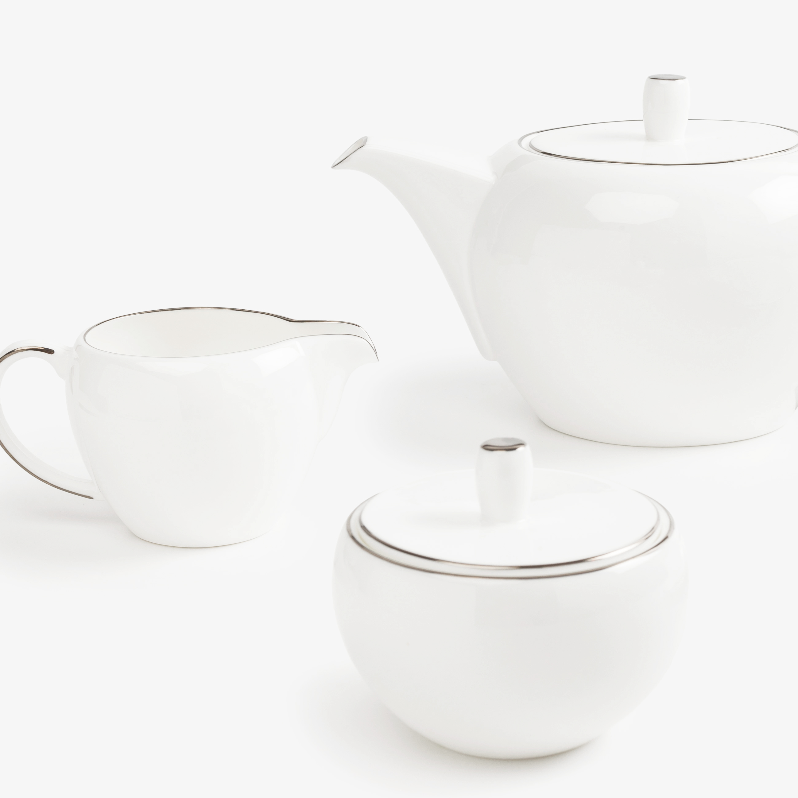 Tea set, 6 pers, 15 pr, porcelain F, Antarctica