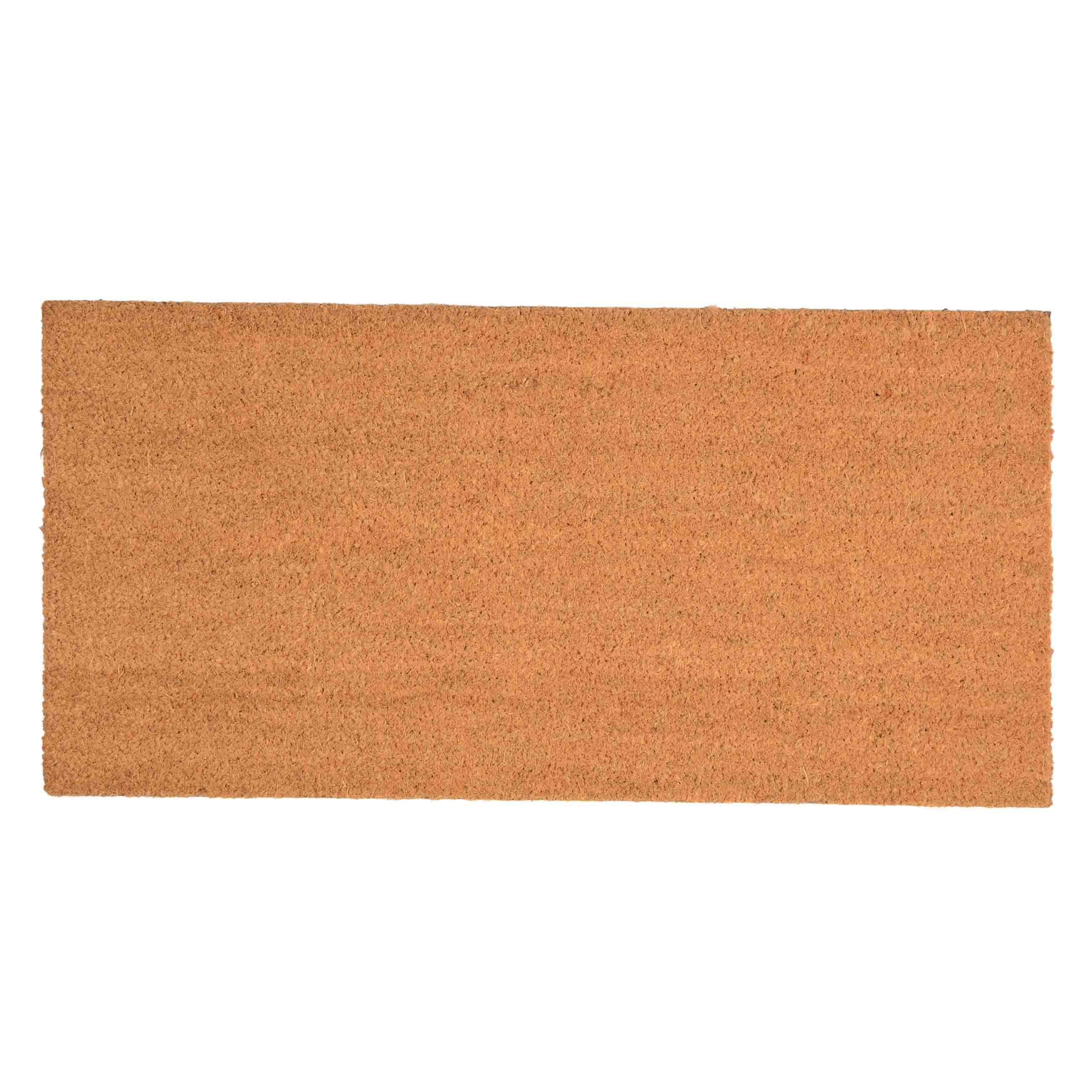 Door mat, 40x80 cm, coconut / PVC, brown, Basic, image-0