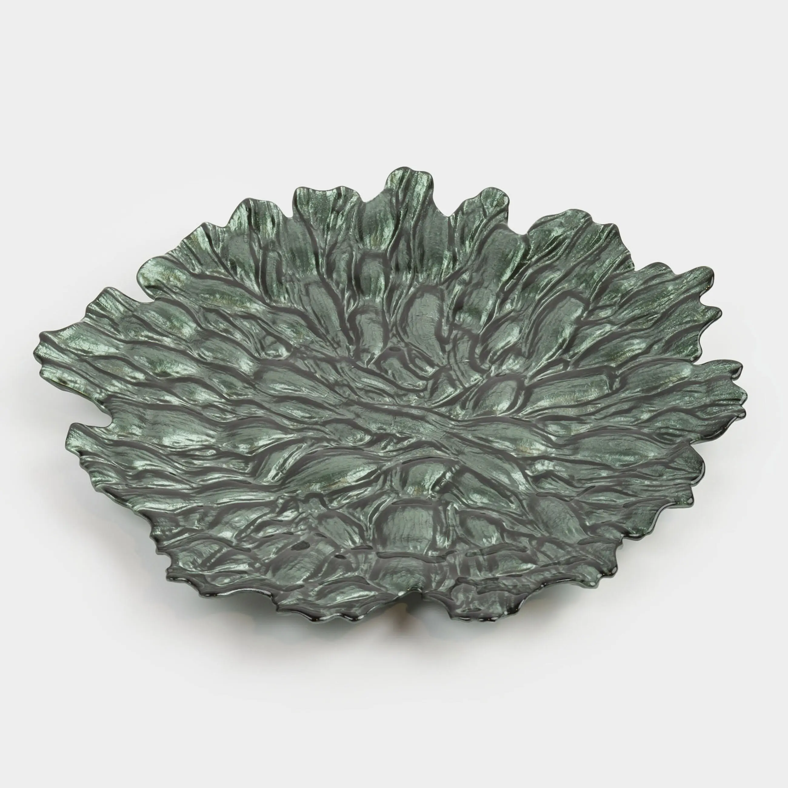 Dish, 33 cm, glass R, green, Pion color