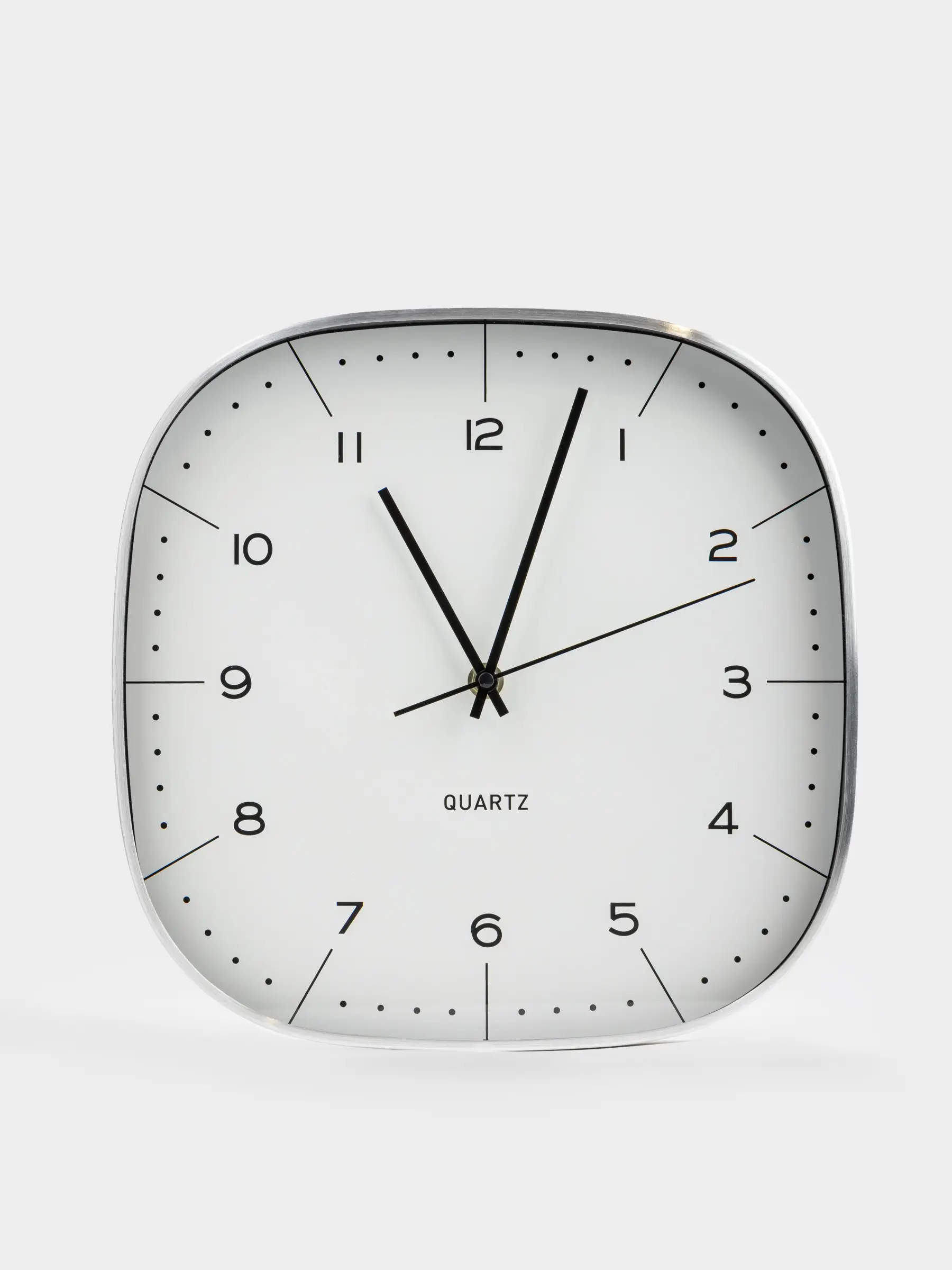 Wall clock, 29 cm, metal/glass, white-silver, Dial, image-0