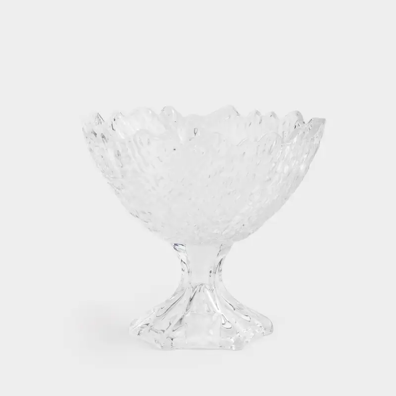 Candy bowl, 18x16 cm, on a leg, glass R, Frozen ,image-0