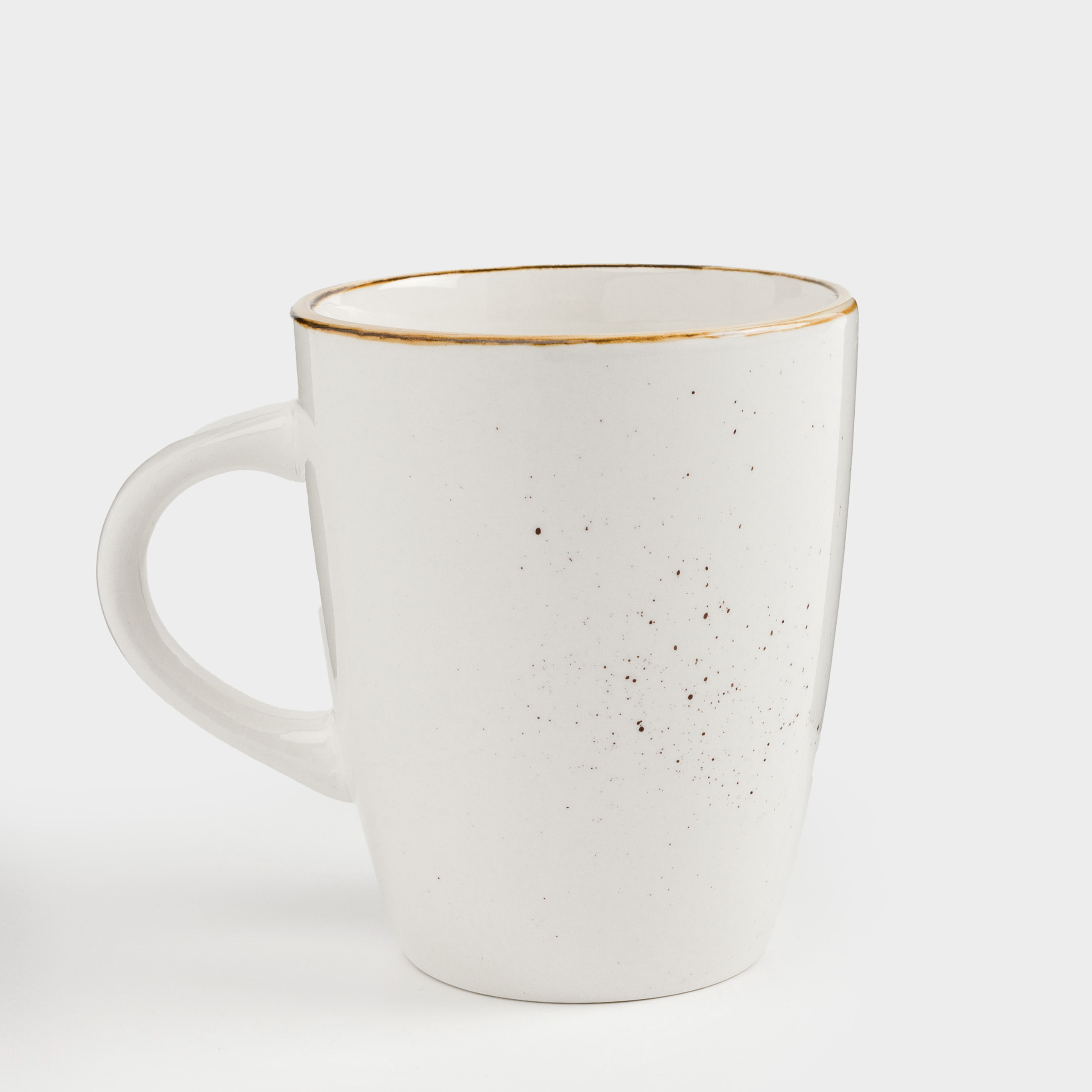 Mug, 350 ml, 2 pcs, milk, speckled, Roxas, image-4