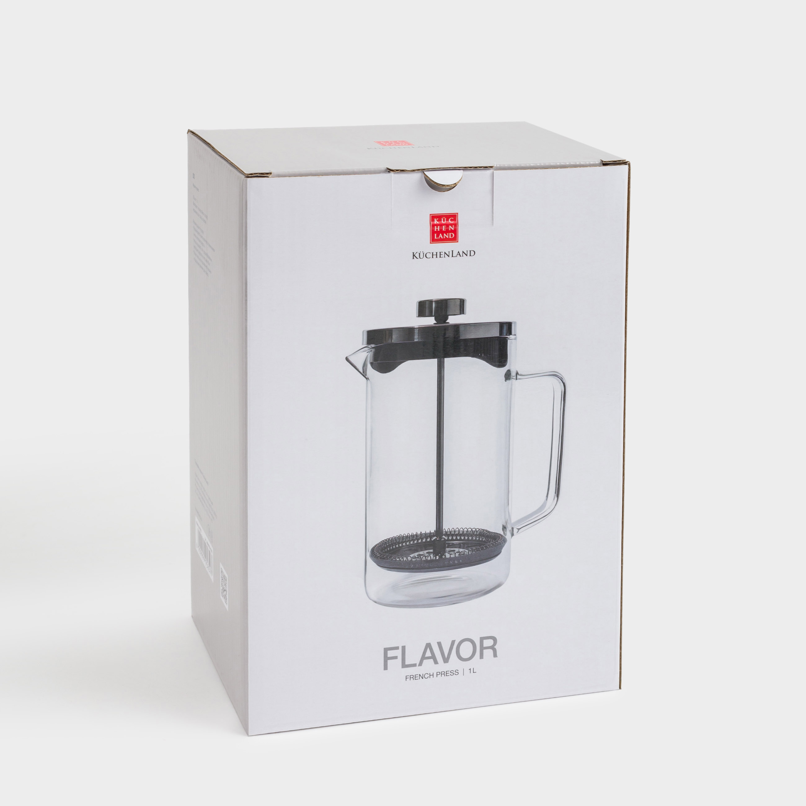 French press, 1 l, B glass / steel, Flavor