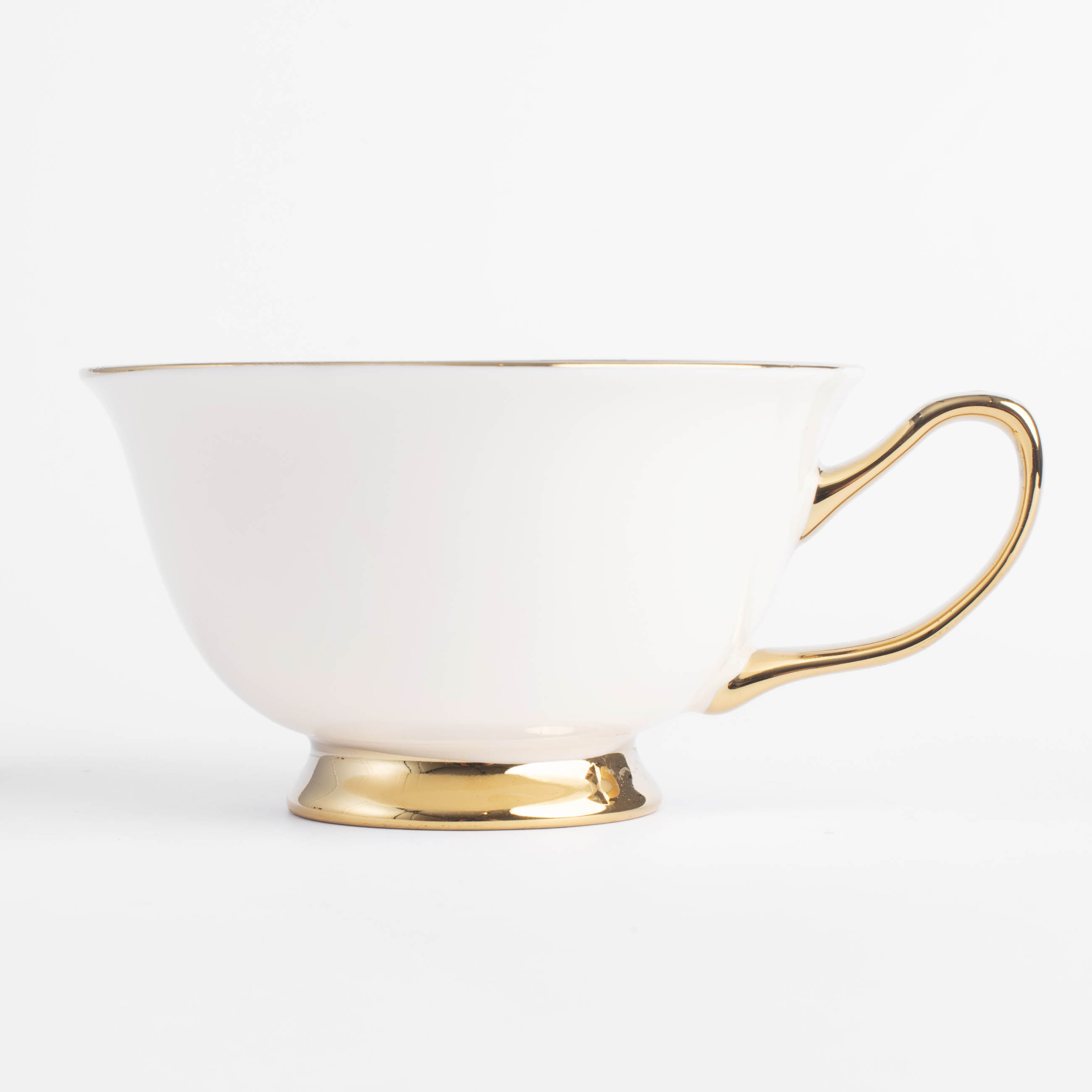 Tea pair, 220 ml, 1 person, 2 items, porcelain N, golden milk, Elegant gold, image-4