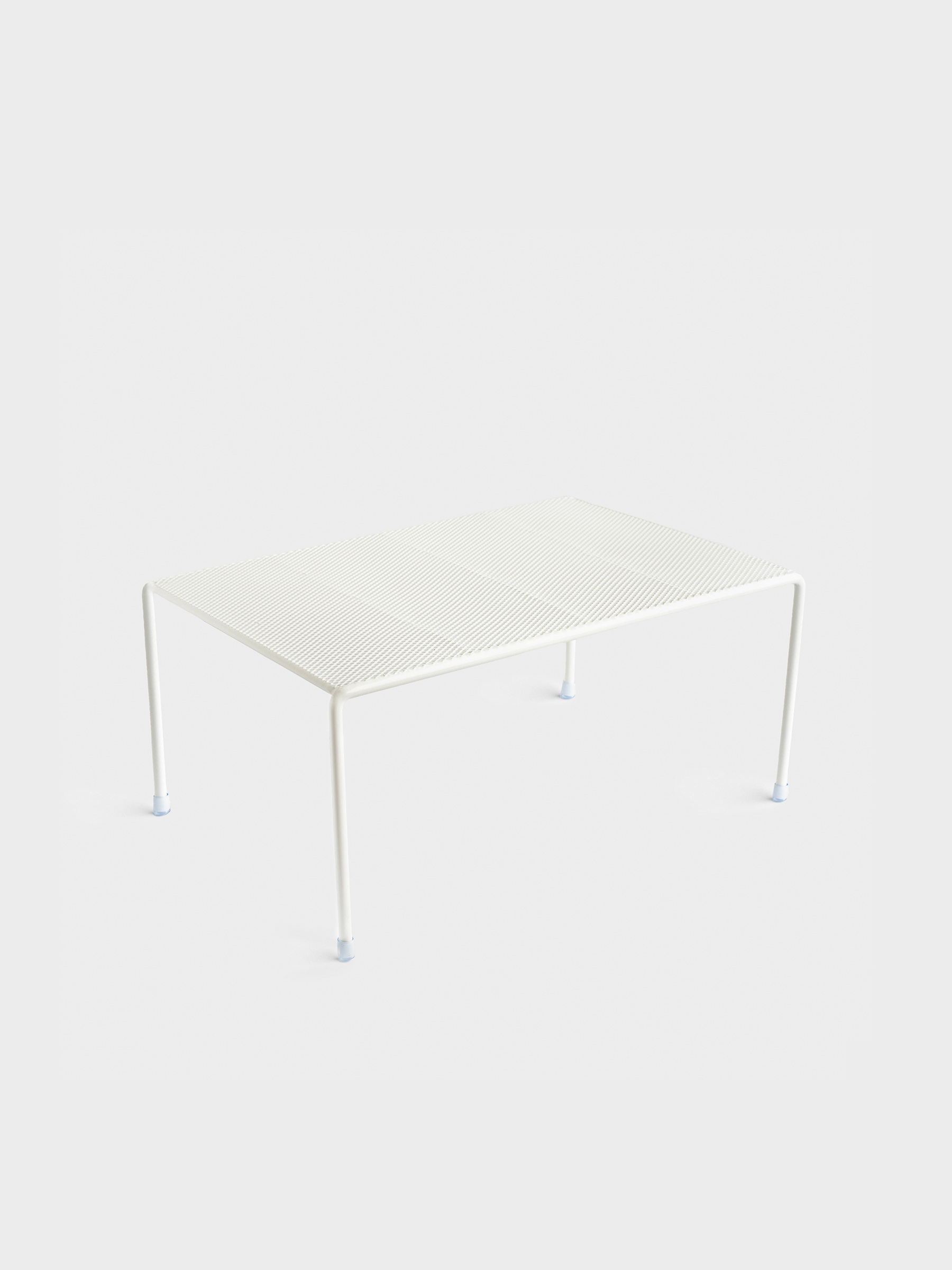 Shelf organizer for the cabinet, 30x23 cm, metal, milky, Grid, Method, image-1
