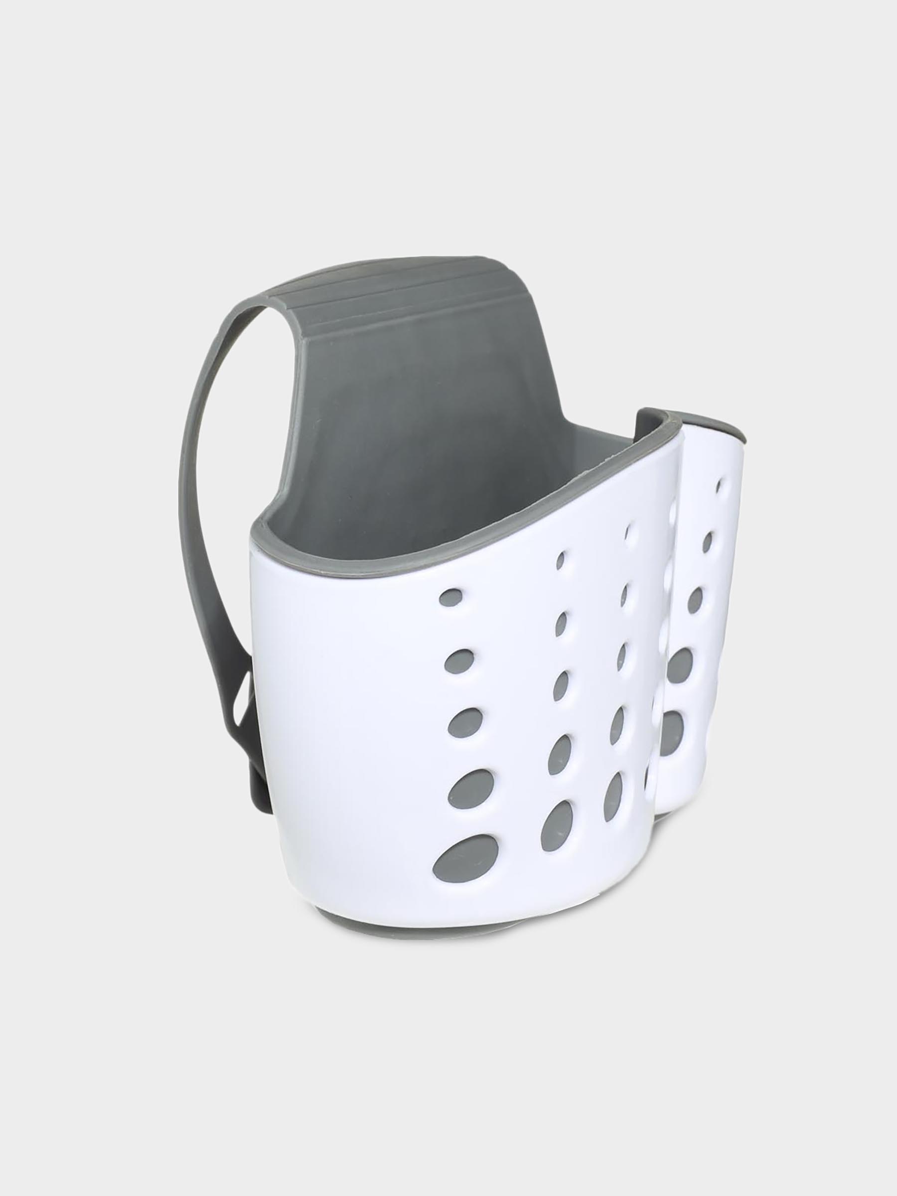 Kitchen sponge holder, 12x8 / 23 cm, Hanging, Plastic / rubber, Grey, Circles, Keeping, image-2