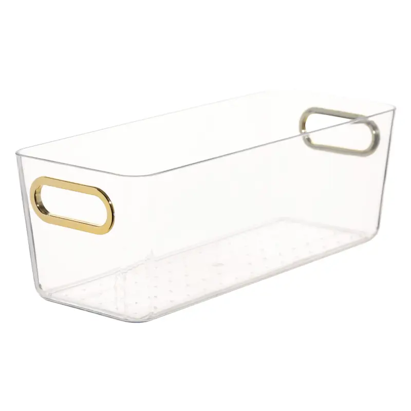 Organizer box, 28x11x10 cm, household, with golden handles, plastic, Order