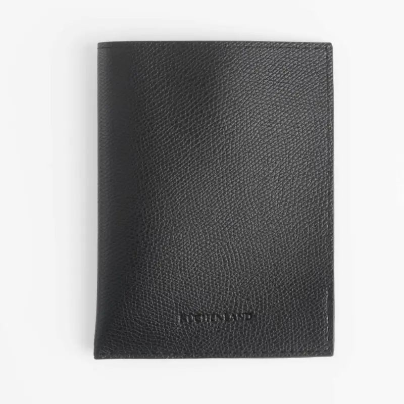 Passport cover, 10x13 cm, polyurethane, black, Memo