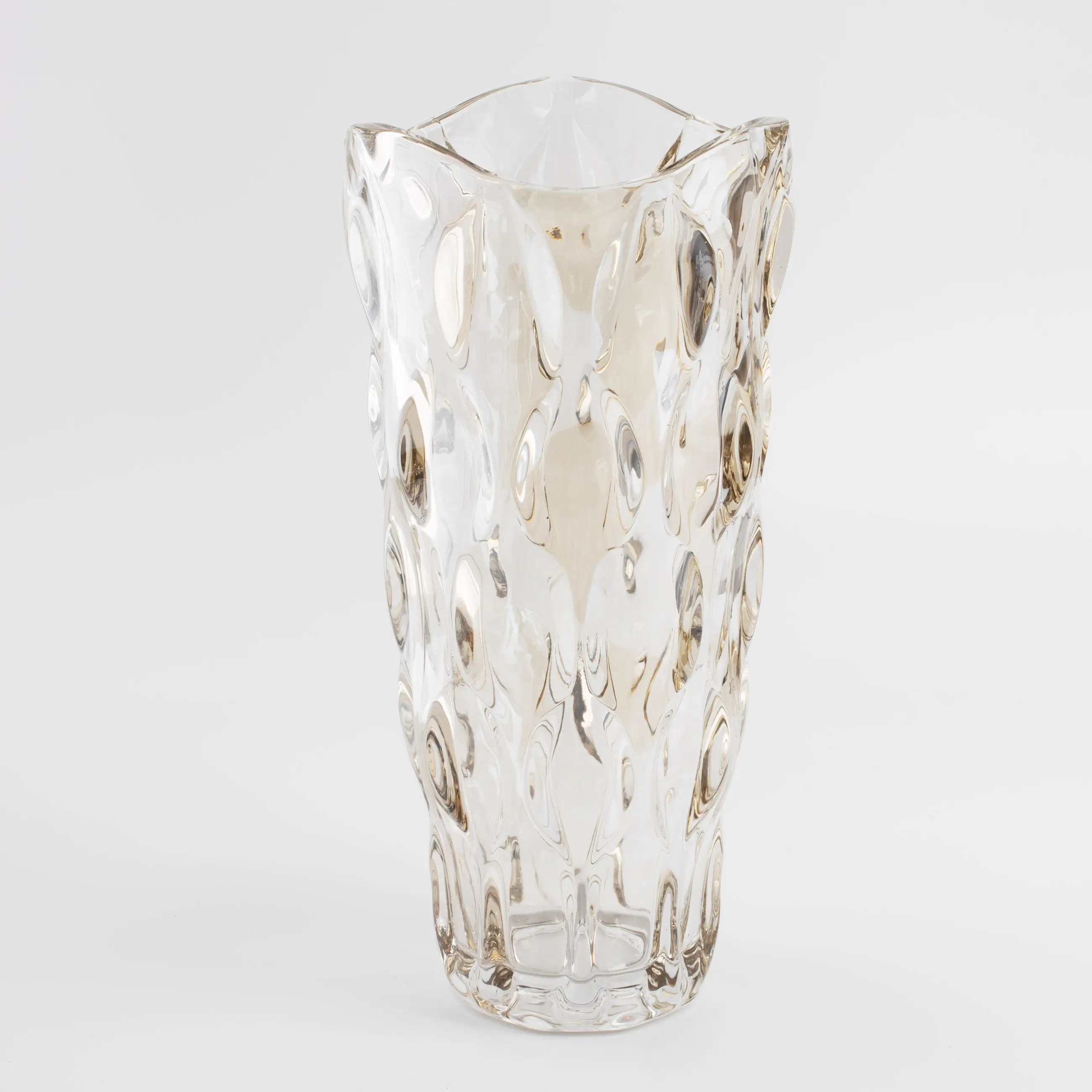 Flower vase, 29 cm, glass, amber, Allant