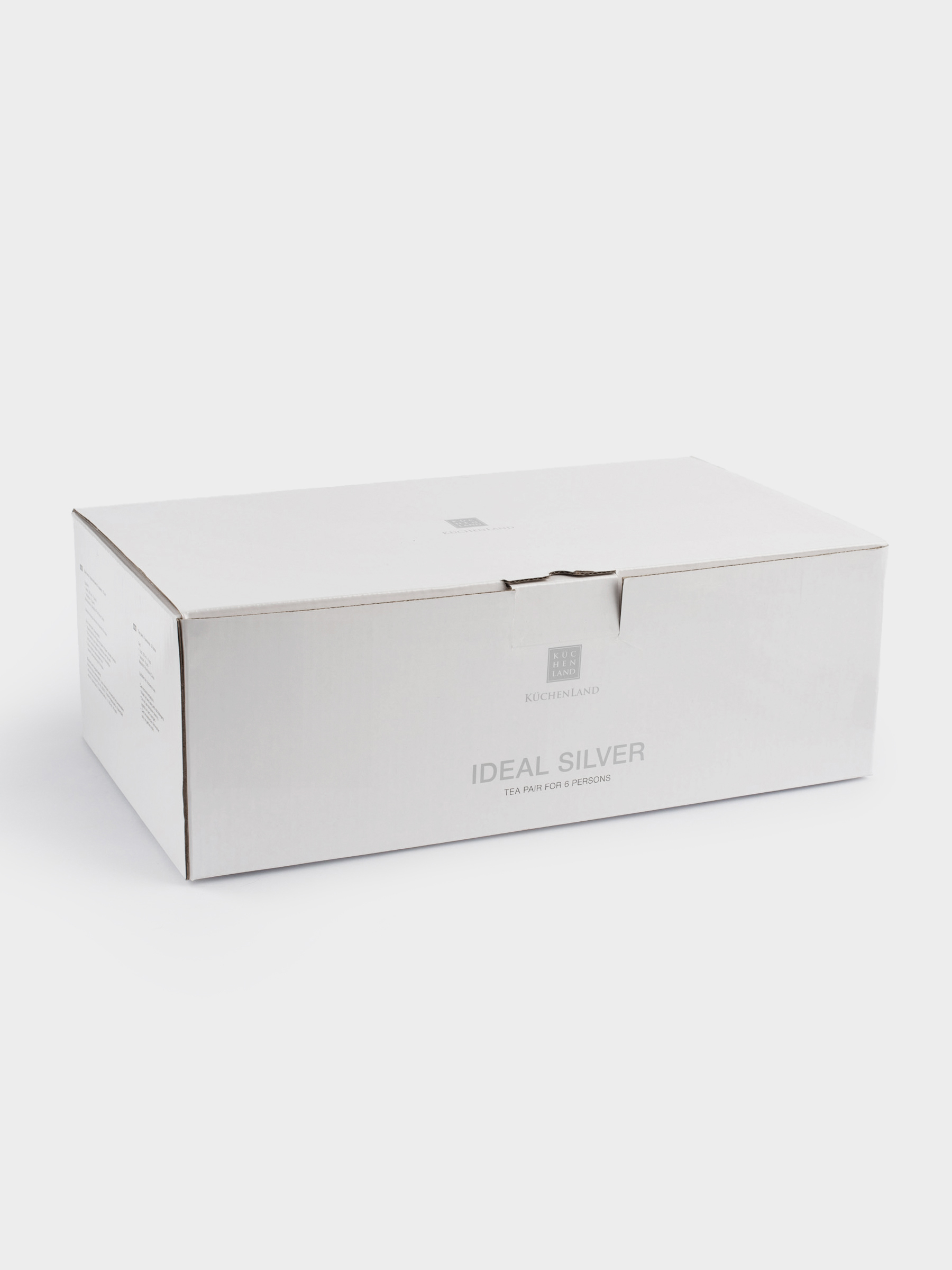 Tea pair, 6 person, 12 items, 250 ml, porcelain F, white, Ideal silver, image-6