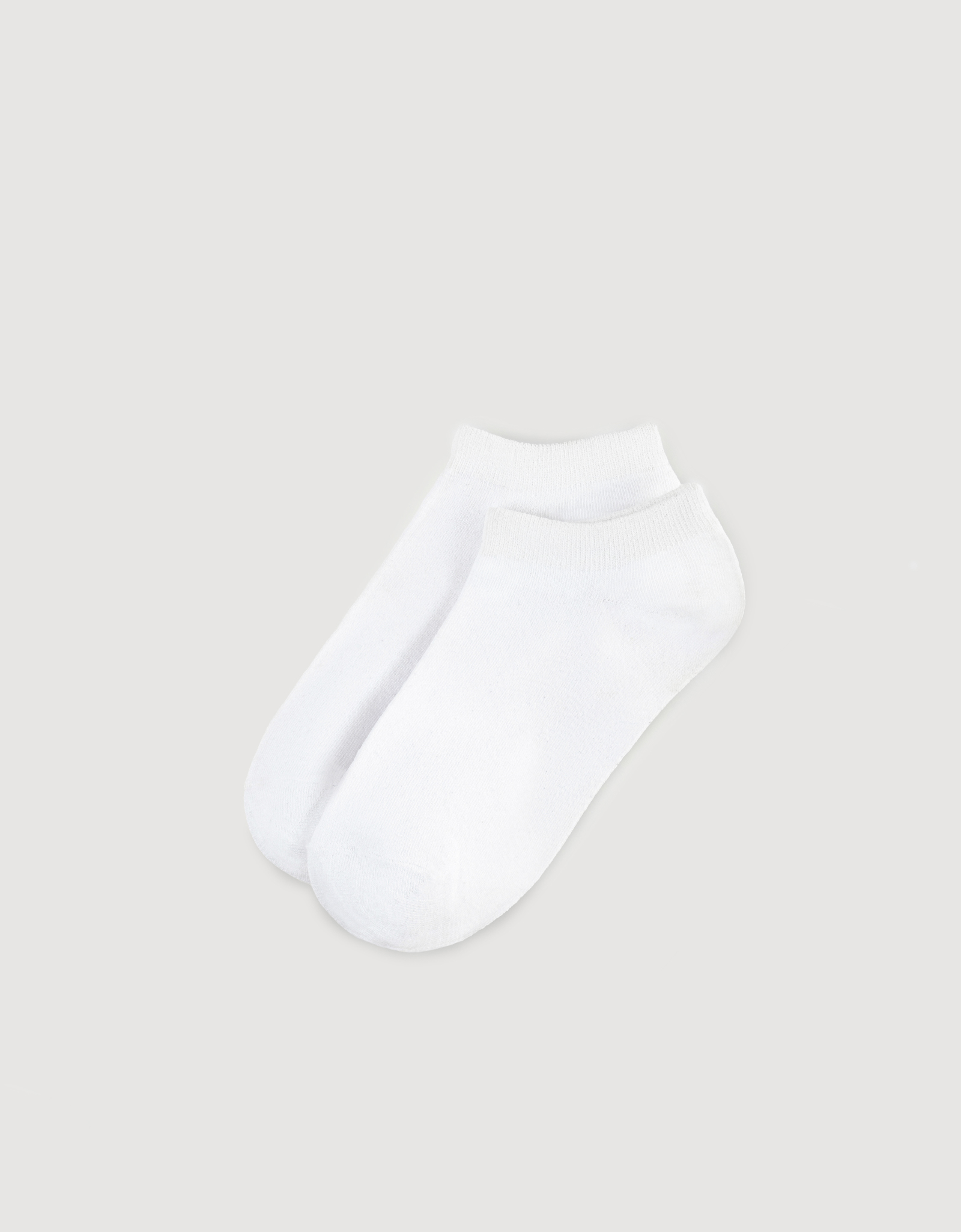 Women's socks, cotton / polyester, white, Basic